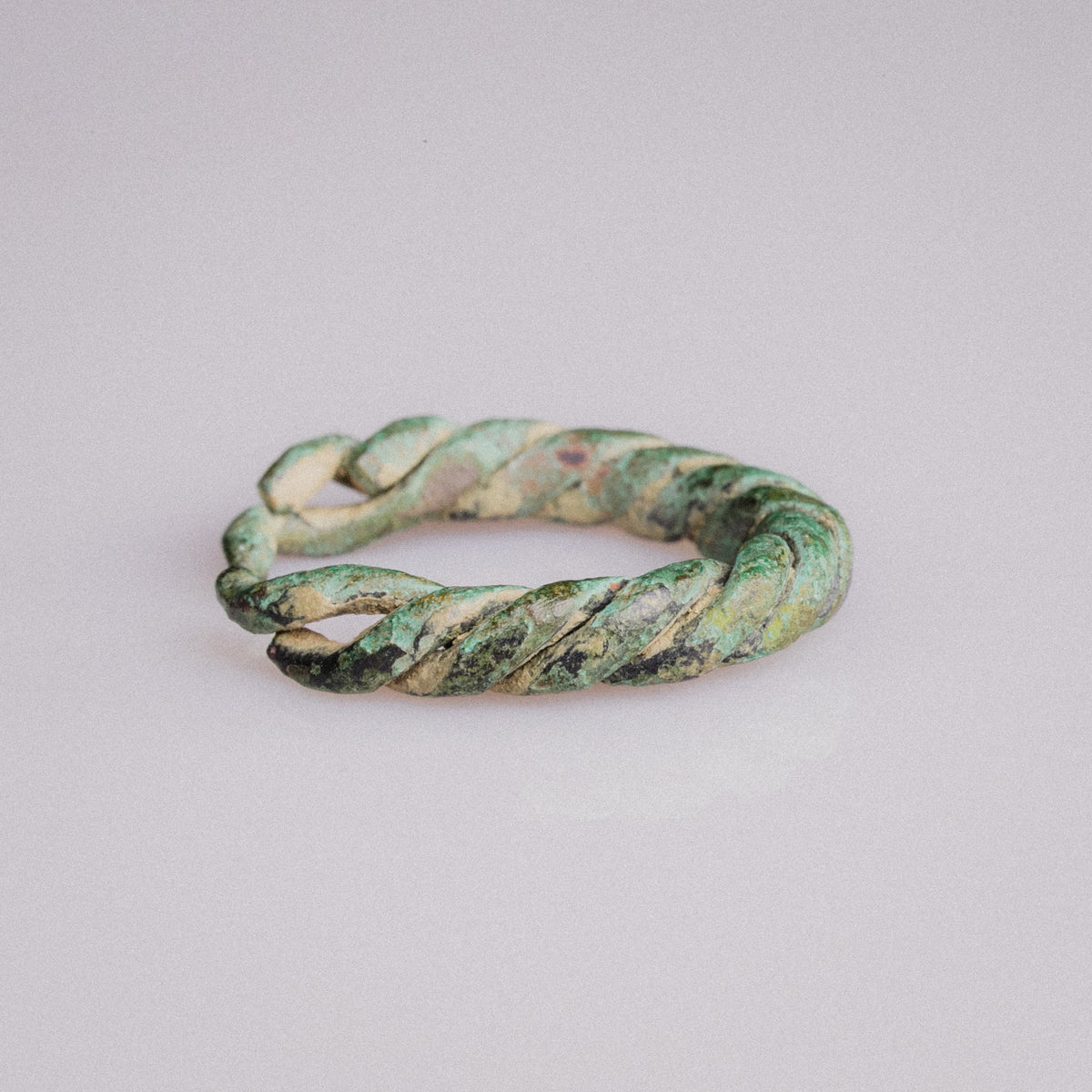 Viking Age Nordic Bronze Twisted Wire Ring – 'Eirik' (8th–11th CE) – EU 54 / US 7