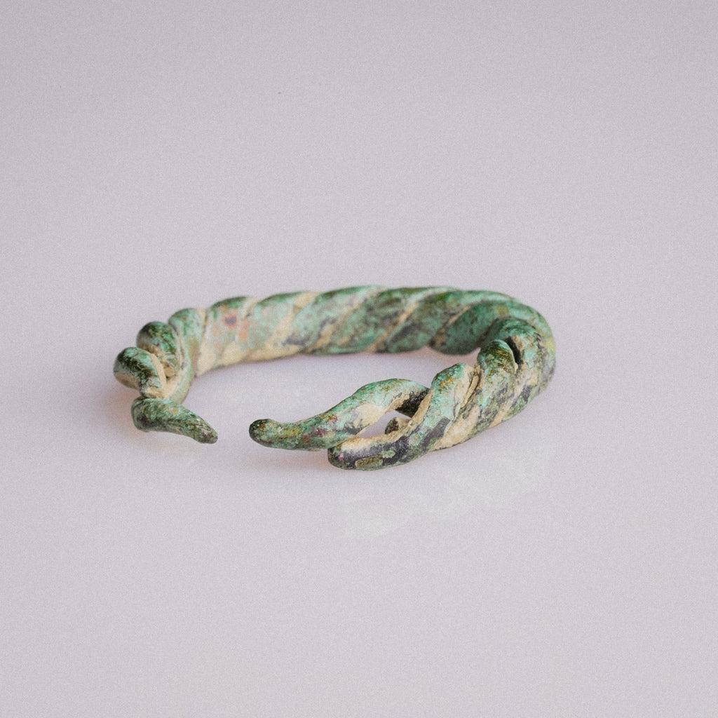 Viking Age Nordic Bronze Twisted Wire Ring – “Eirik” (8th–11th CE) – EU 54 / US 7