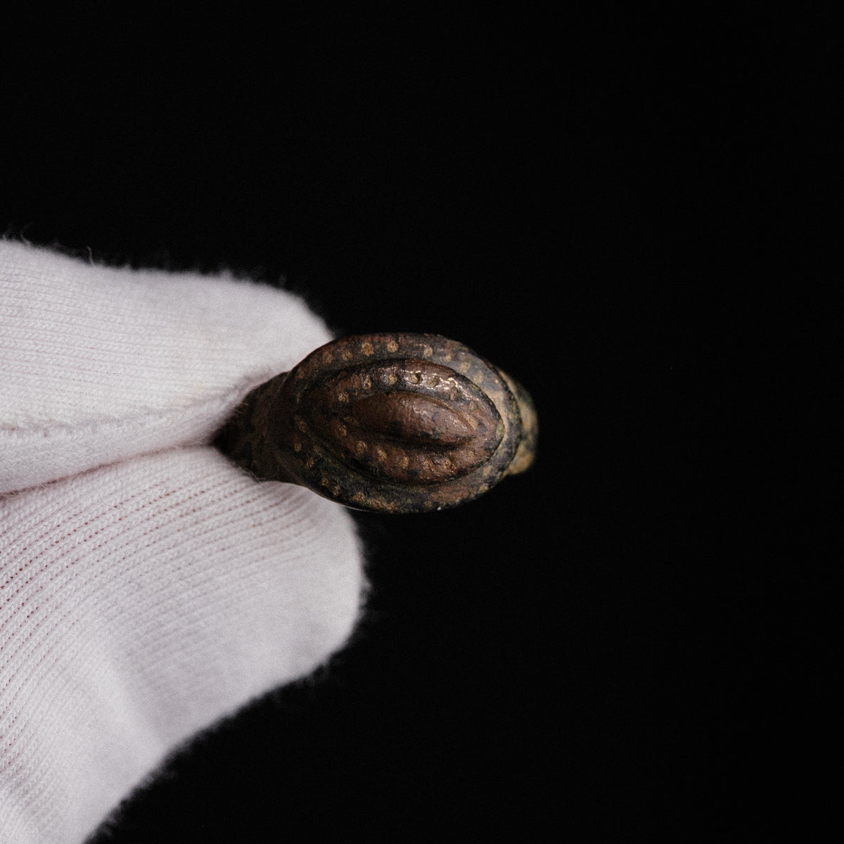 Early Medieval Bronze Ring with Punched Dot Bezel - 'Byzantion' (6th–11th CE) — view 9