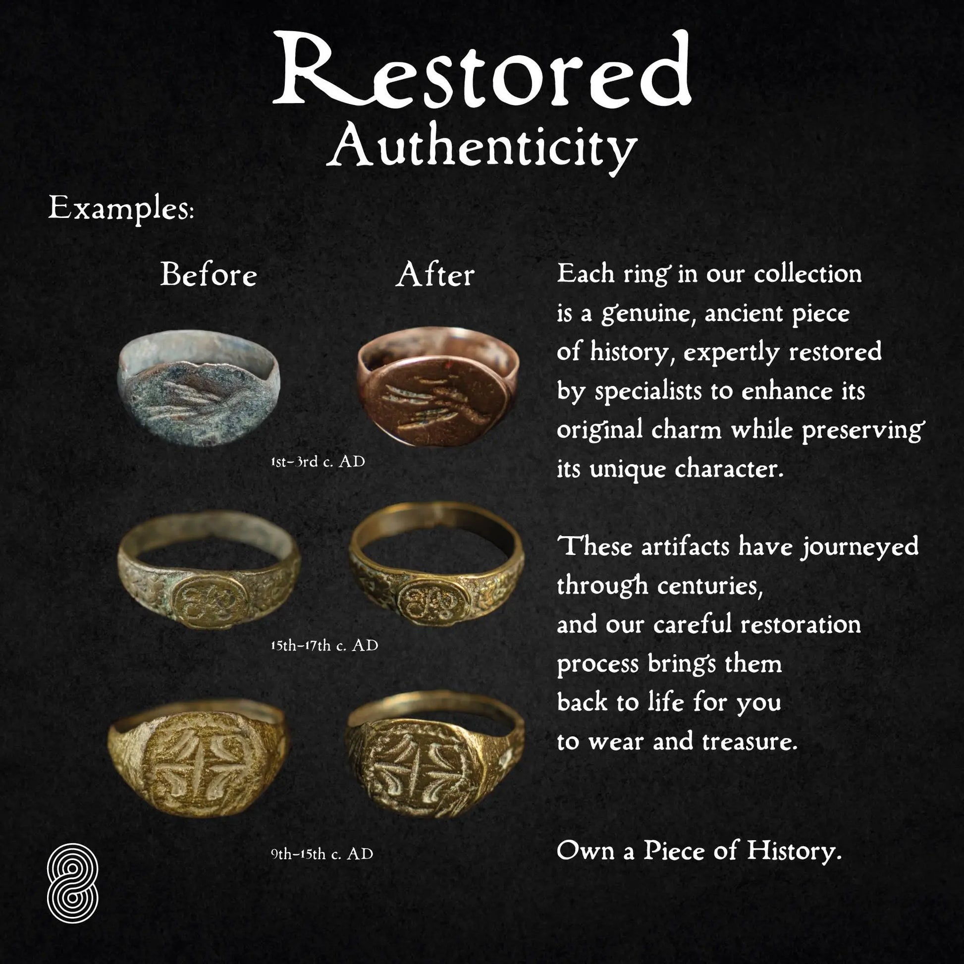 'Aurelia' – Medieval Bronze Ring  (13th–15th C. CE) EU 59 / US 8.75 Aurora Antiqua