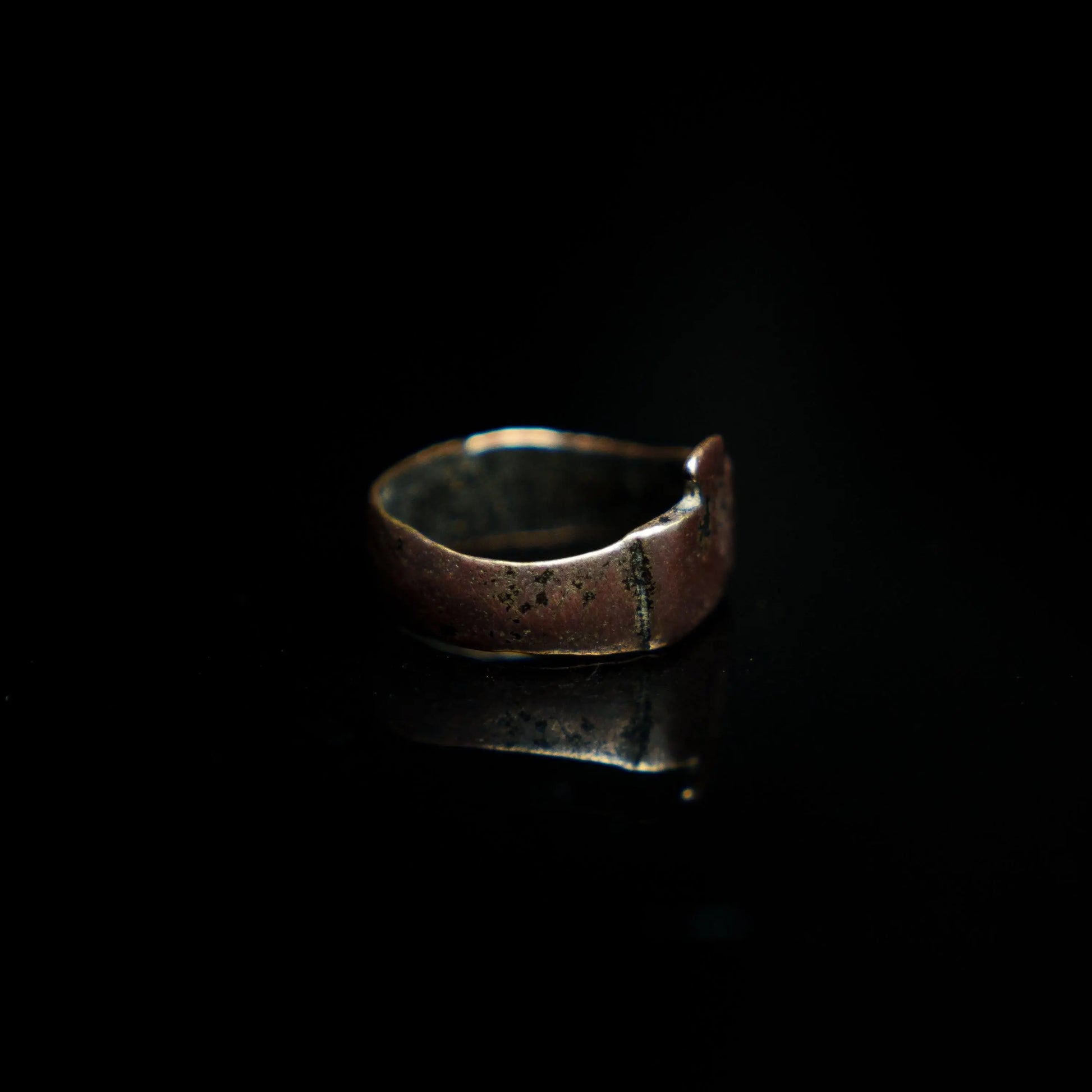 'Crucis' - Restored Medieval Bronze Ring (3rd-12th C. CE)  EU 55 / US 7 Aurora Antiqua