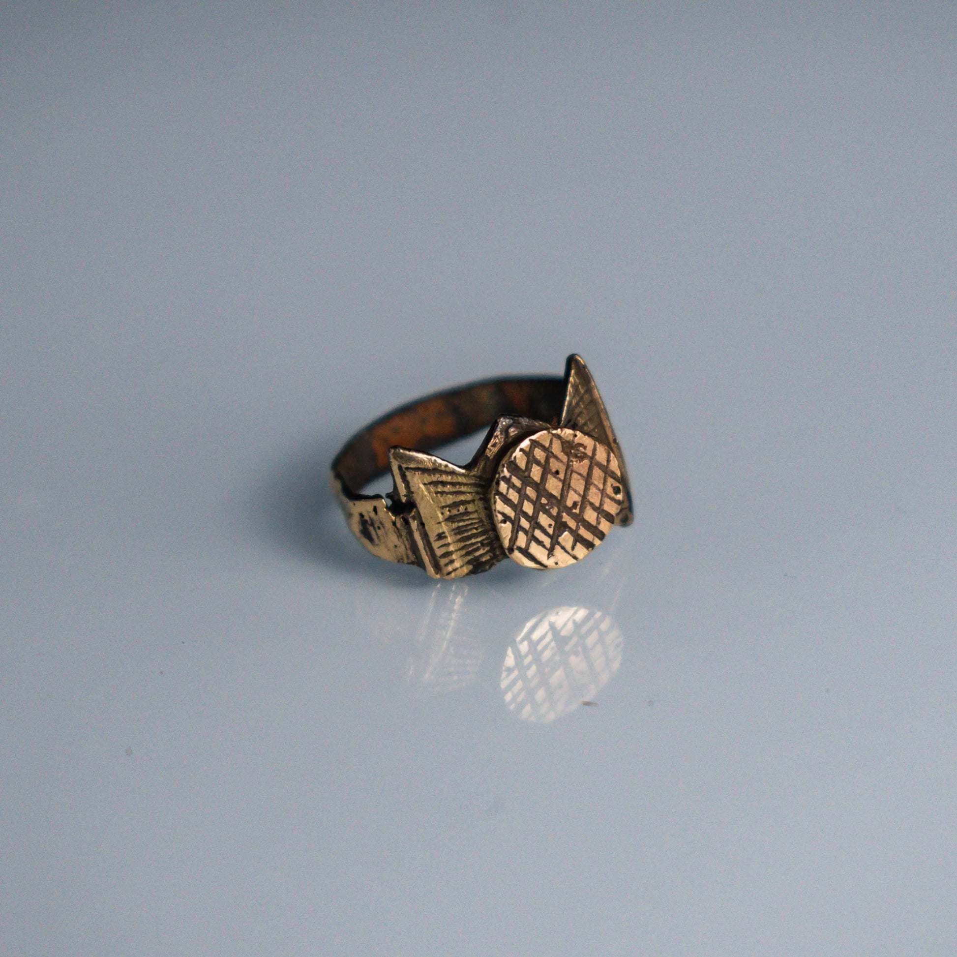 'Crispus' - Restored Medieval Bronze Ring (12th–15th C. CE) EU 48 / US 4.5 Aurora Antiqua