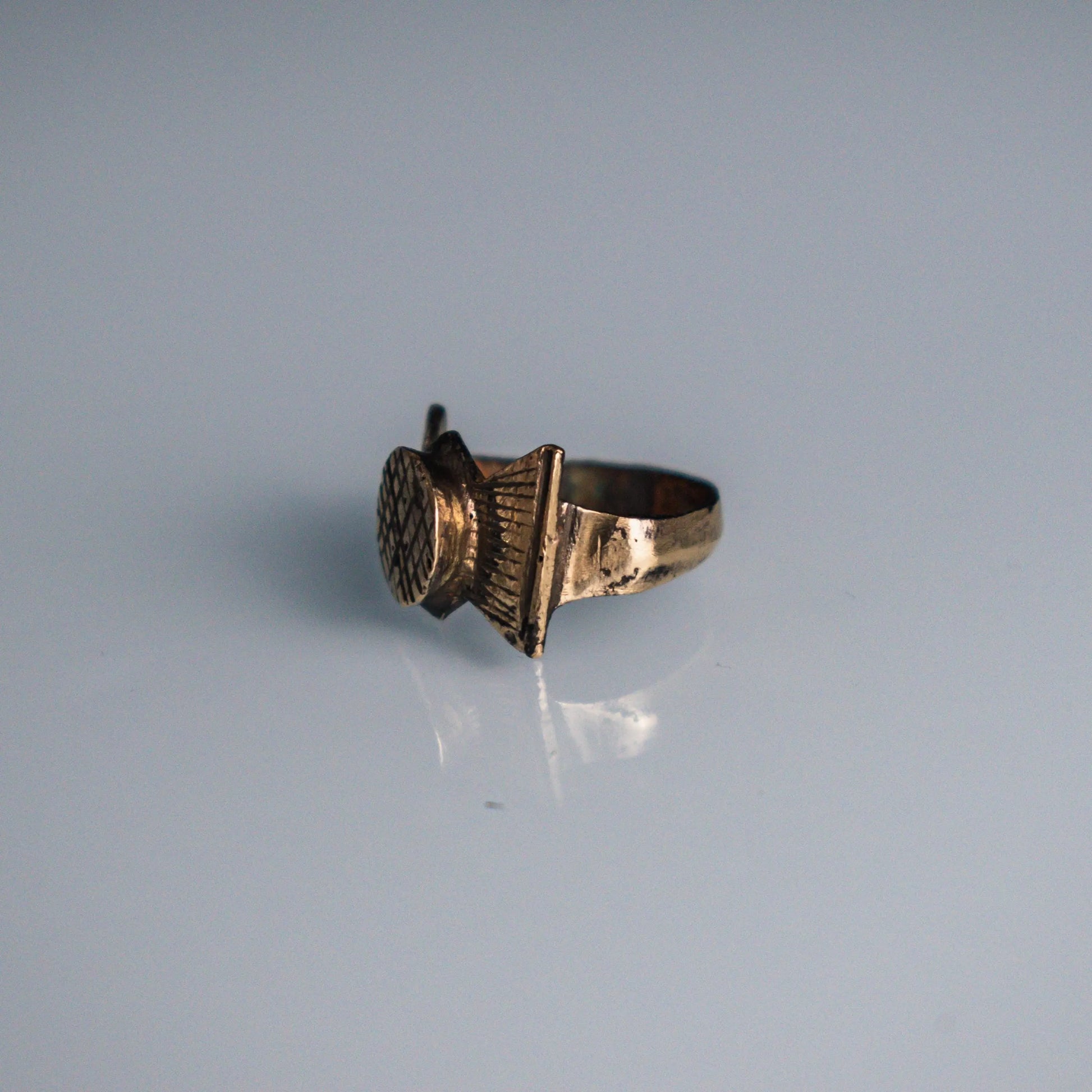 'Crispus' - Restored Medieval Bronze Ring (12th–15th C. CE) EU 48 / US 4.5 Aurora Antiqua