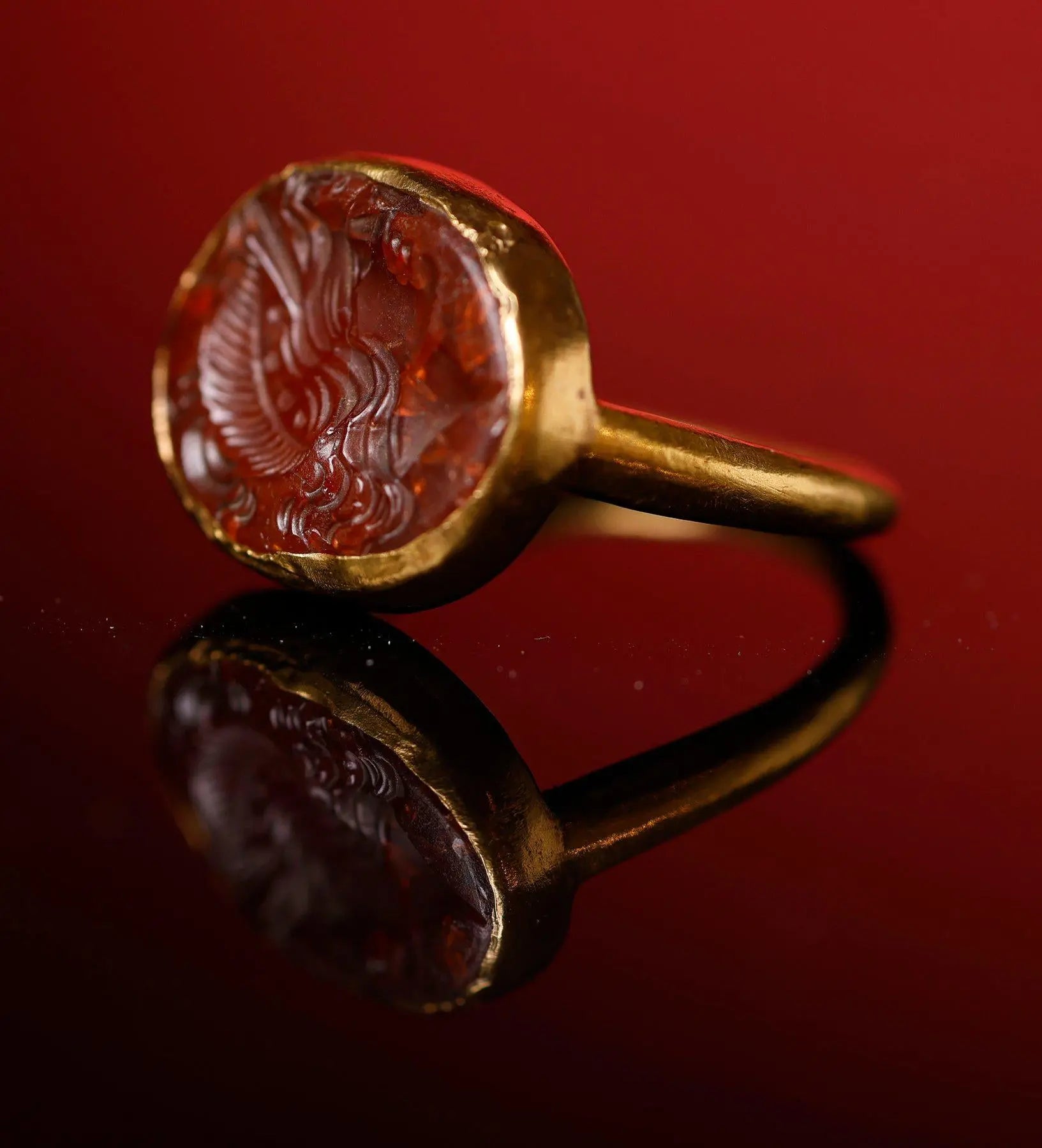 'Minvera' - Roman Gold Ring  (1st-1st CE/BCE)  EU 58 / US 8.5 Aurora Antiqua