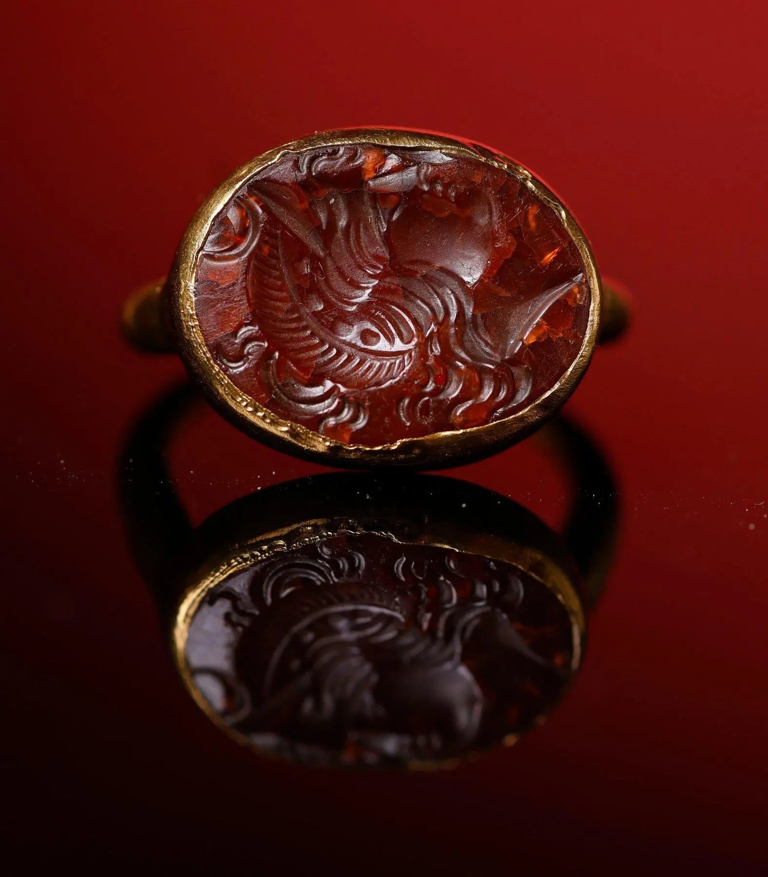 'Minvera' - Roman Gold Ring  (1st-1st CE/BCE)  EU 58 / US 8.5 Aurora Antiqua