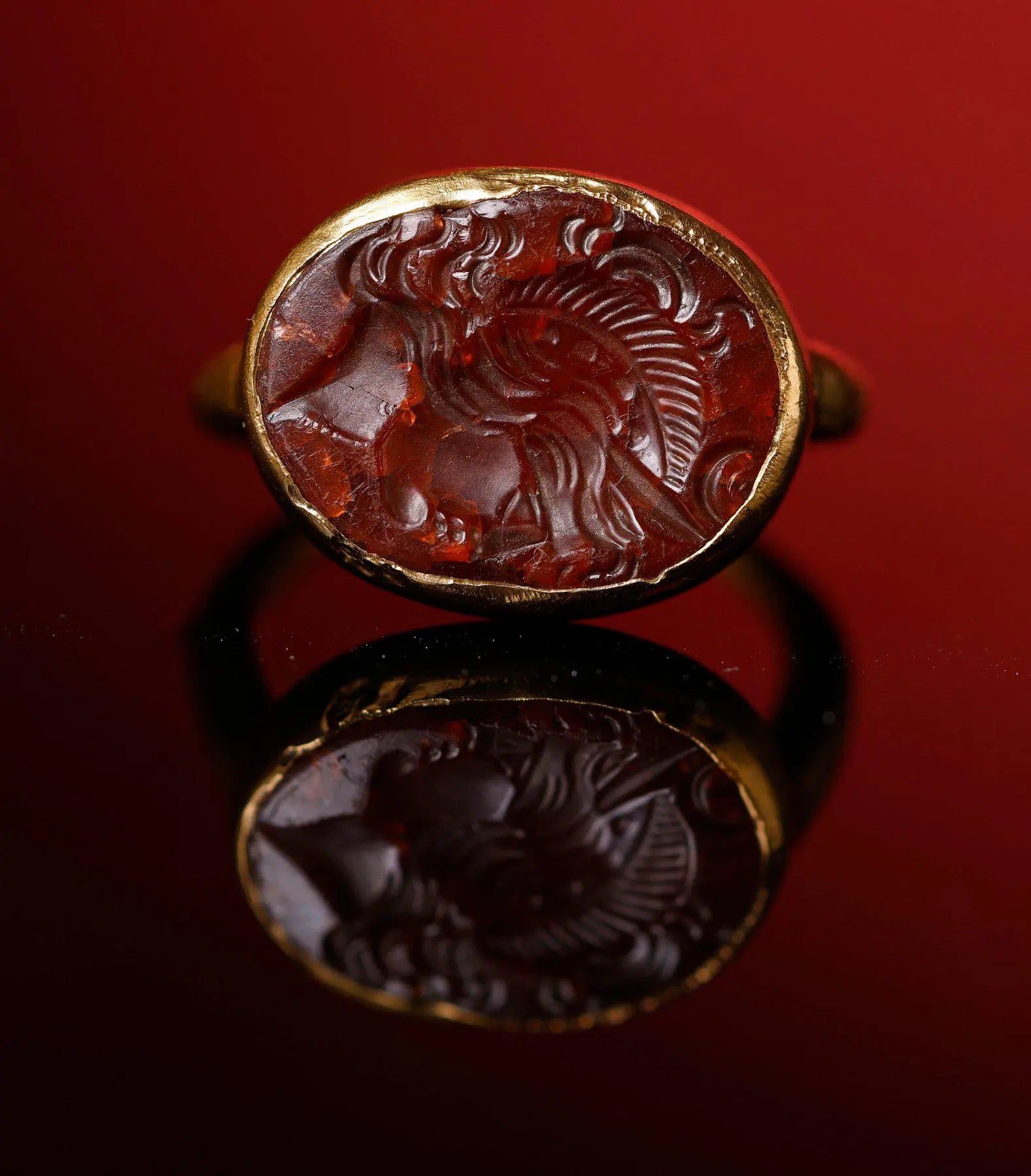 'Minvera' - Roman Gold Ring  (1st-1st CE/BCE)  EU 58 / US 8.5 Aurora Antiqua