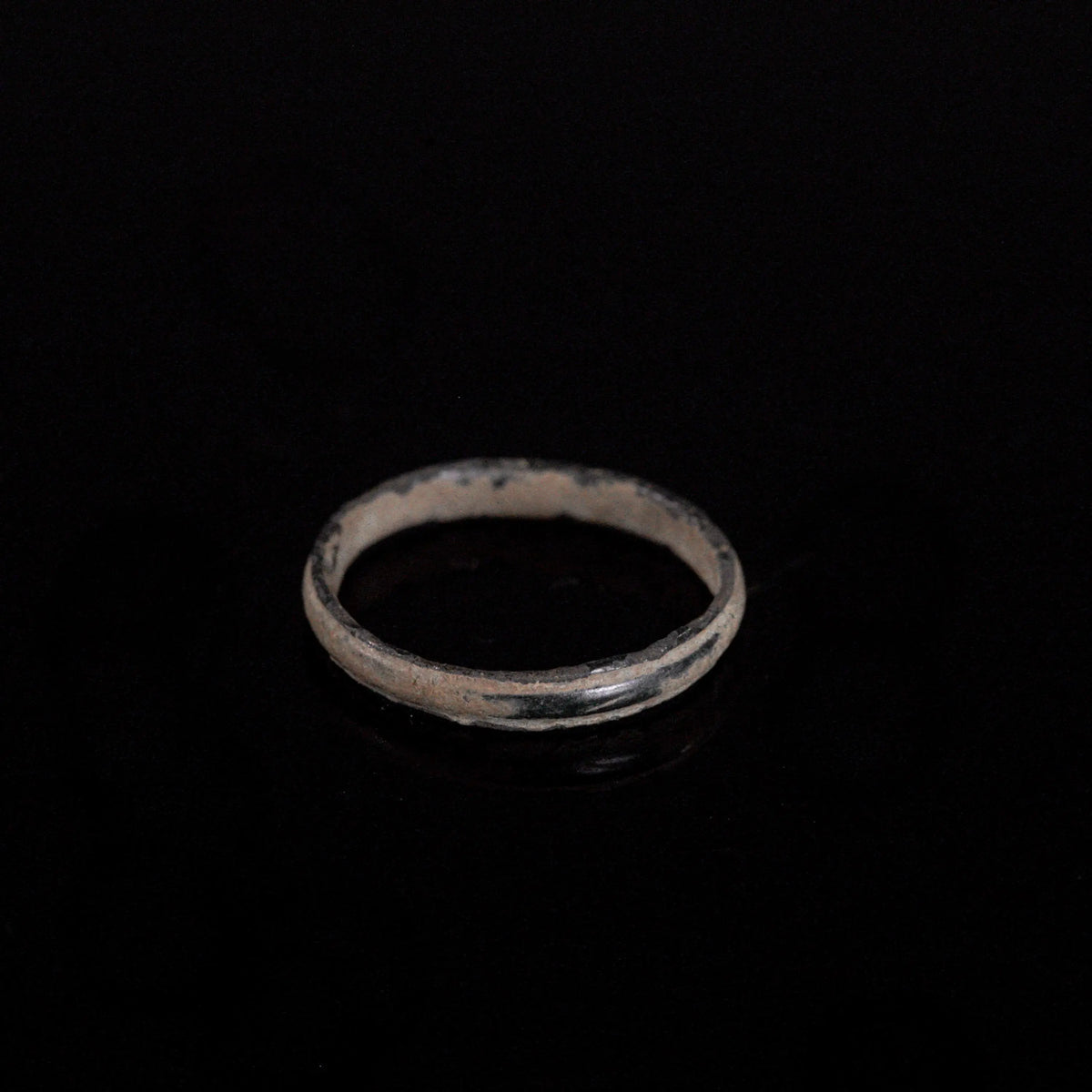 Medieval Bronze Ring 'Vespera' (13th-15th c. CE) EU 52/US 6