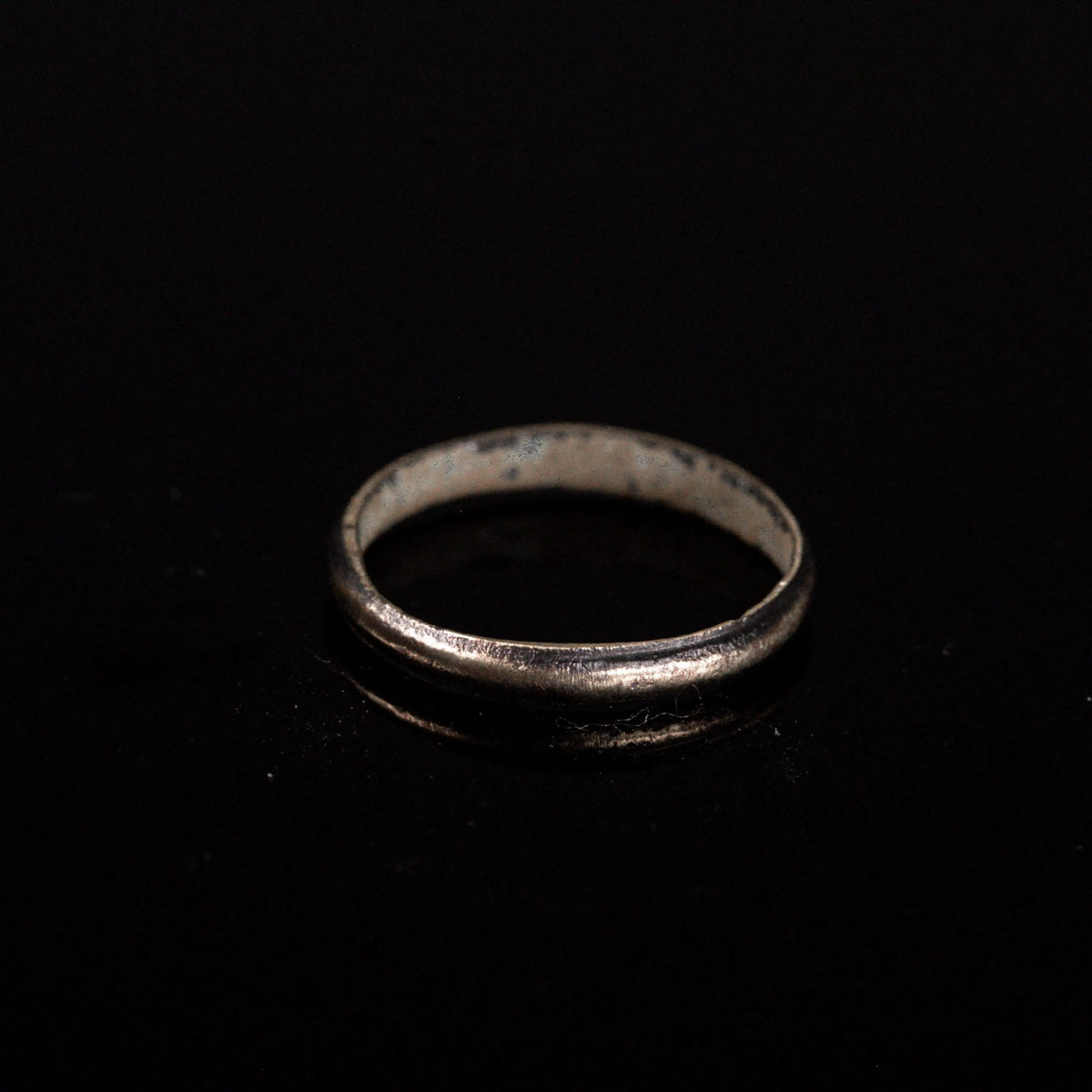 Medieval Bronze Ring 'Vespera' (13th-15th c. CE) EU 52/US 6