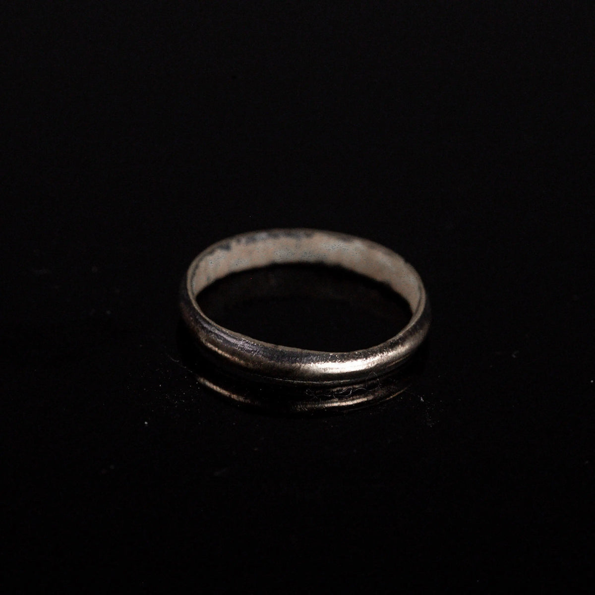 Medieval Bronze Ring 'Vespera' (13th-15th c. CE) EU 52/US 6