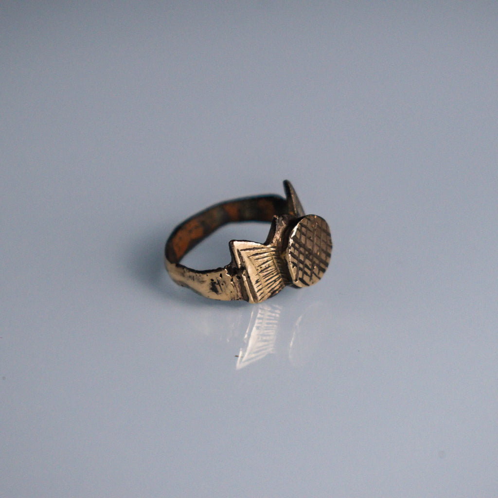 'Crispus' - Restored Medieval Bronze Ring (12th–15th C. CE) EU 48 / US 4.5 Aurora Antiqua