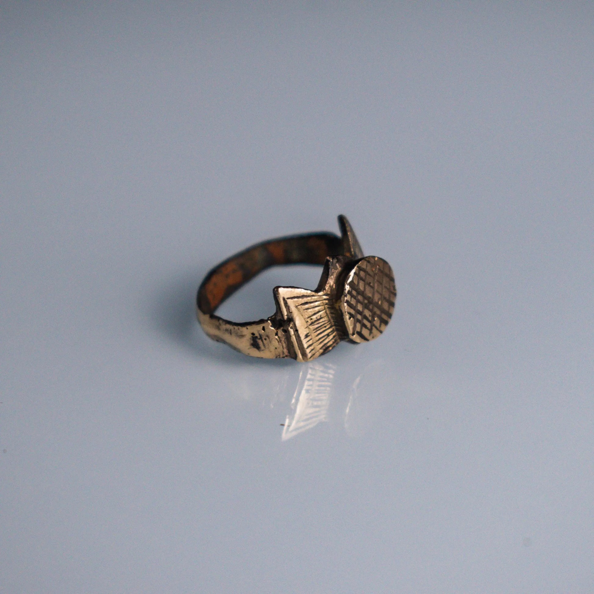 'Crispus' - Restored Medieval Bronze Ring (12th–15th C. CE) EU 48 / US 4.5 Aurora Antiqua
