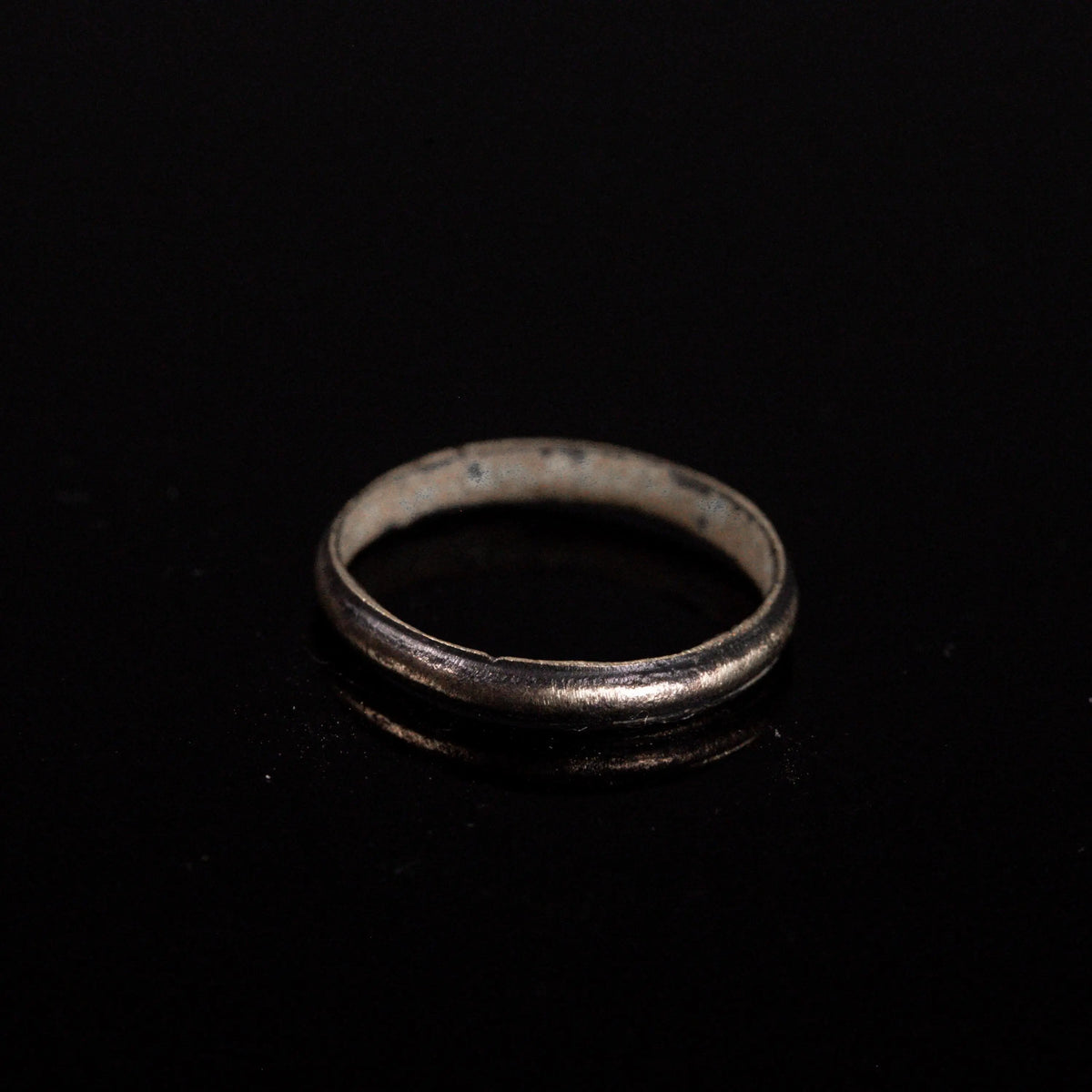 Medieval Bronze Ring 'Vespera' (13th-15th c. CE) EU 52/US 6