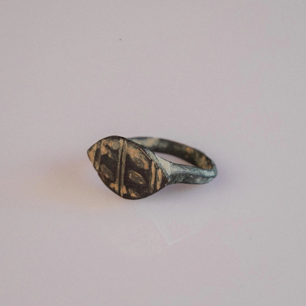 Late Roman Bronze Ring 'Archaeus' (4th-6th c. CE) EU 51/US 5.5