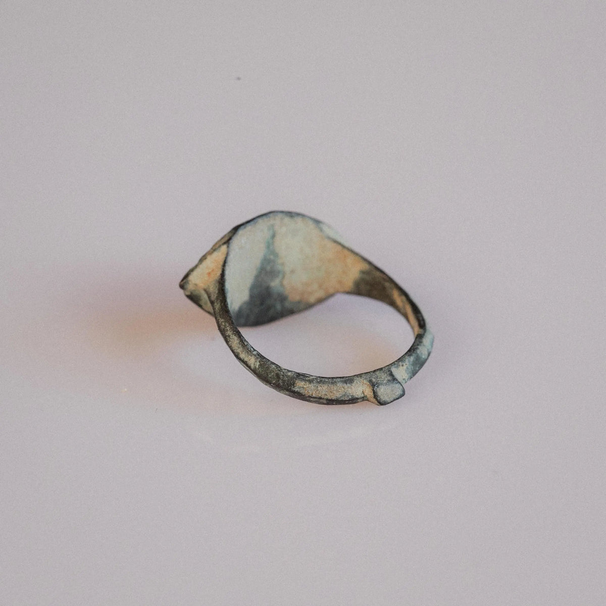 Late Roman Bronze Ring 'Archaeus' (4th-6th c. CE) EU 51/US 5.5