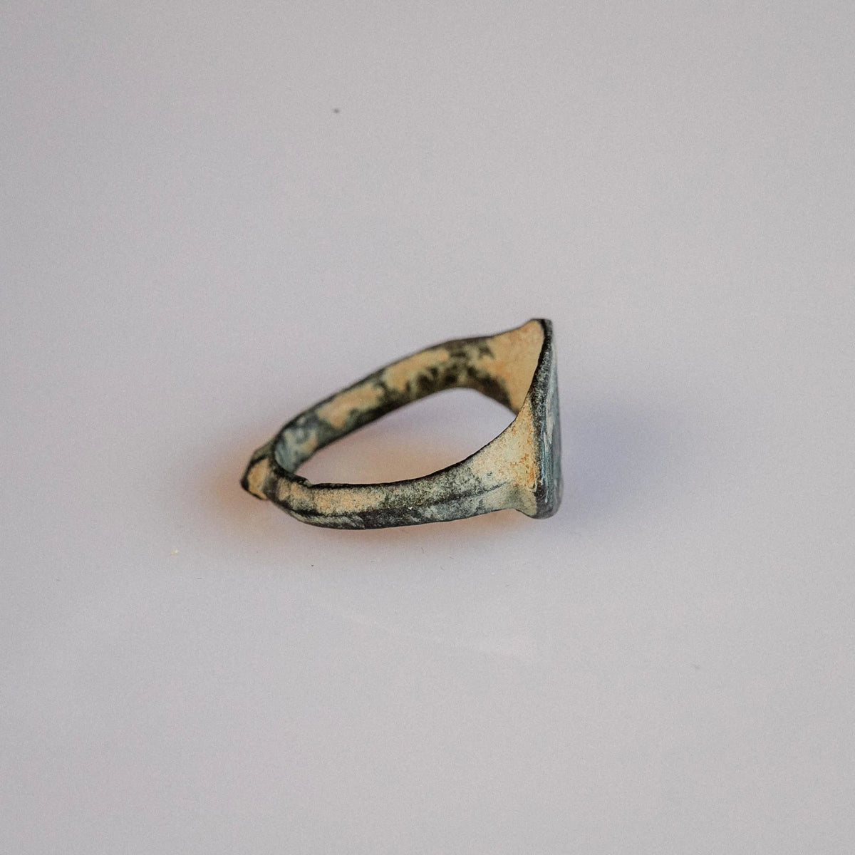 Late Roman Bronze Ring 'Archaeus' (4th-6th c. CE) EU 51/US 5.5
