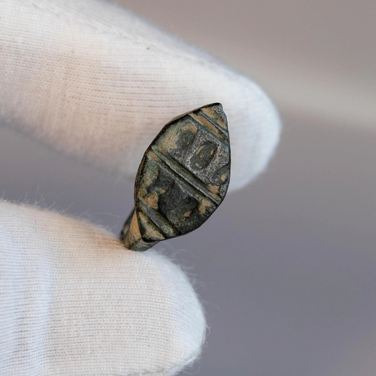 Late Roman Bronze Ring 'Archaeus' (4th-6th c. CE) EU 51/US 5.5