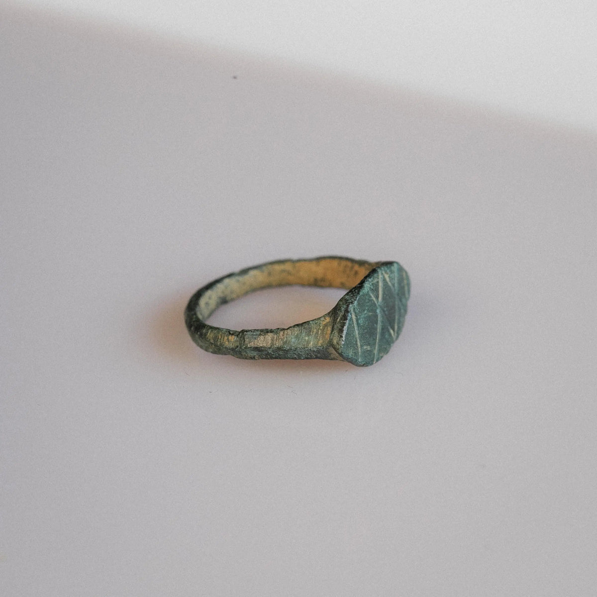 Early Medieval Bronze Ring 'Crissella' (4th-9th c. CE) EU 50/US 5.5