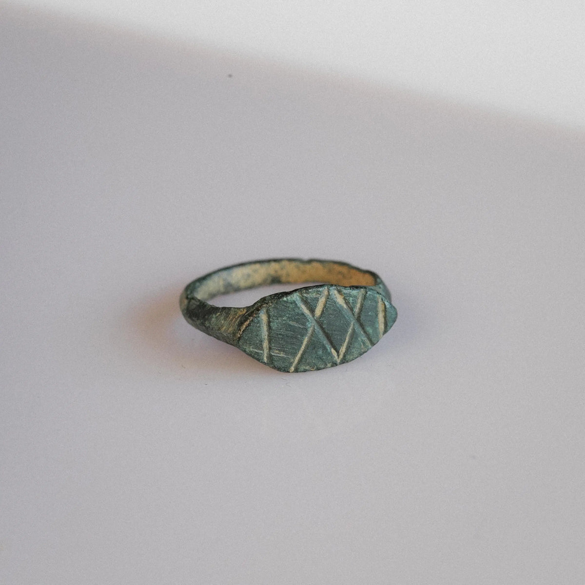 Early Medieval Bronze Ring 'Crissella' (4th-9th c. CE) EU 50/US 5.5