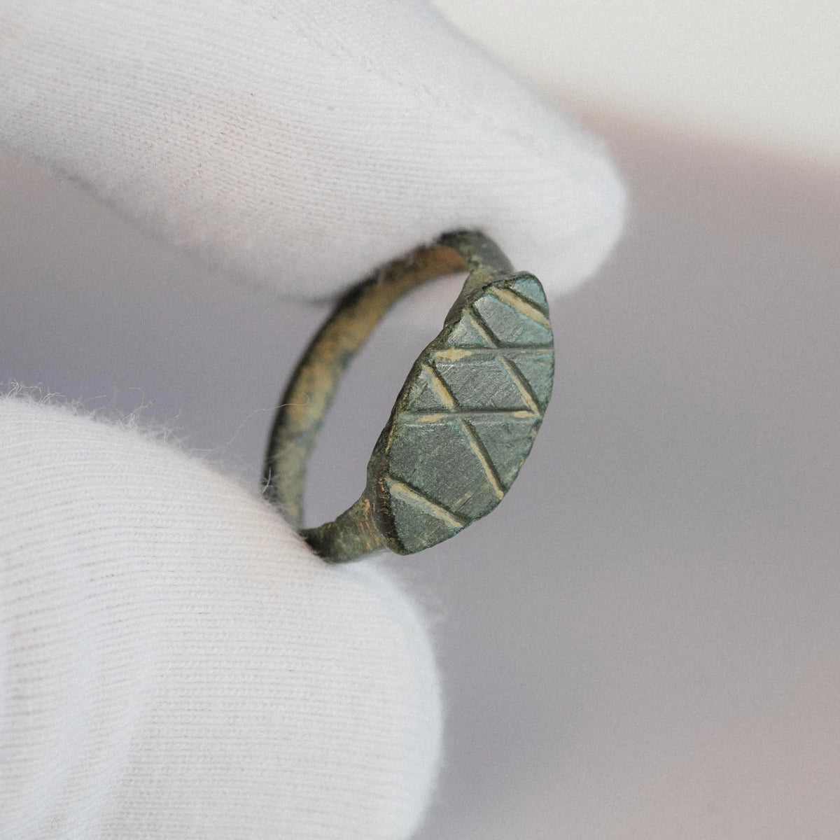 Early Medieval Bronze Ring 'Crissella' (4th-9th c. CE) EU 50/US 5.5