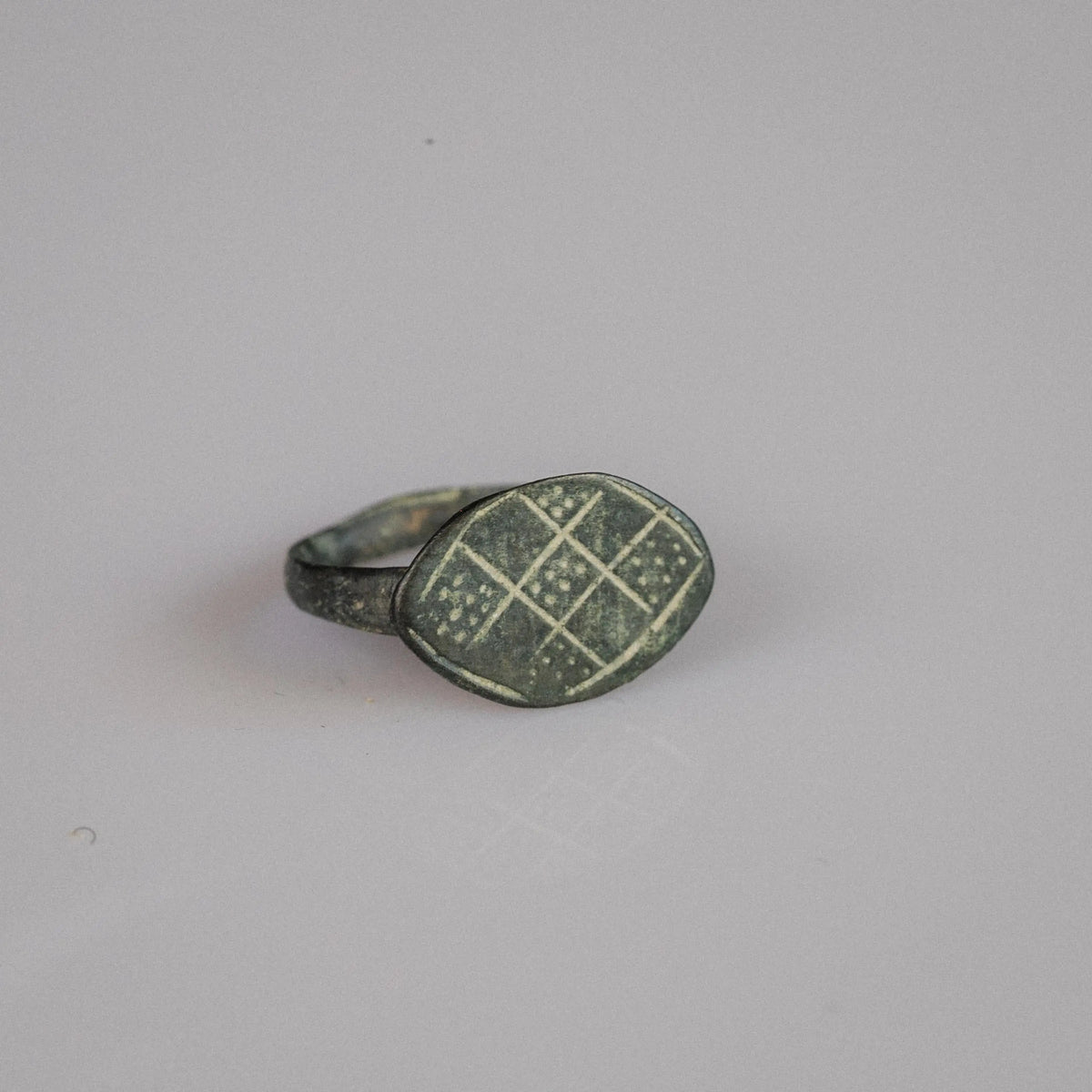 Late Roman Bronze Ring 'Arelia' (4th-6th c. CE) EU 51/US 5.75
