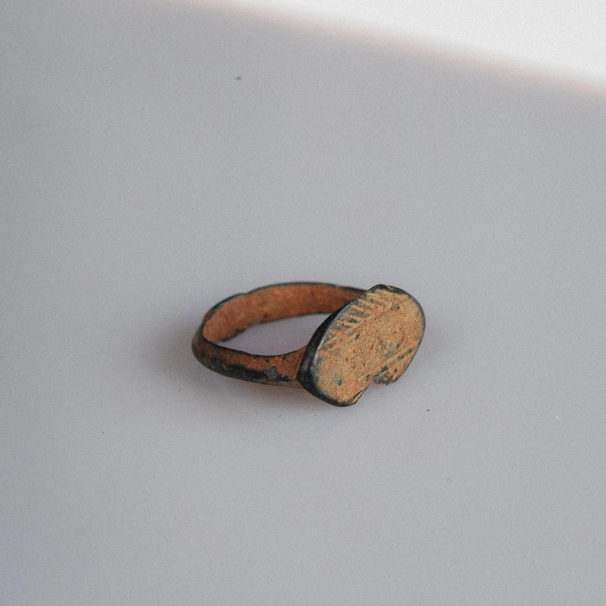 Medieval Bronze Ring 'Liora' (9th-13th c. CE) EU 48/US 4.5