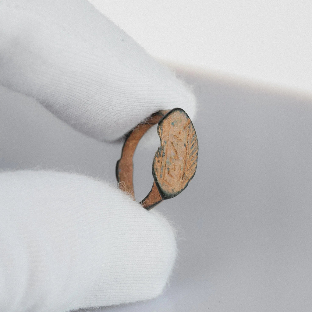 'Liora' - Medieval Bronze Ring (9th–13th C. CE) EU 48 / US 4.5 Aurora Antiqua