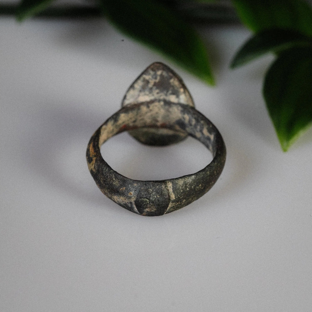 Medieval Bronze Ring 'Solis' (11th-13th c. CE) EU 55/US 7