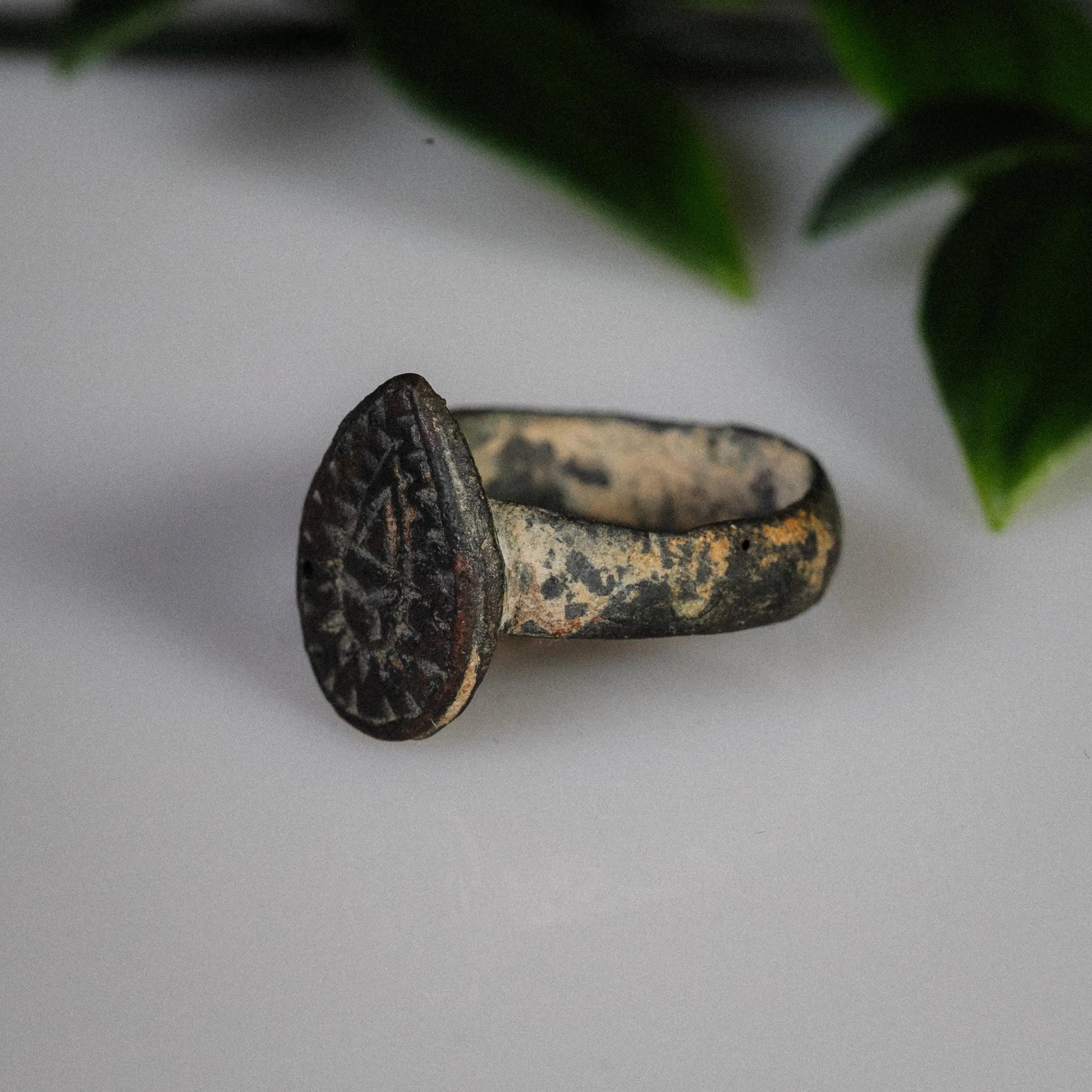 'Solis' - Medieval Bronze Ring (11th–13th C. CE) EU 55 / US 7 Aurora Antiqua