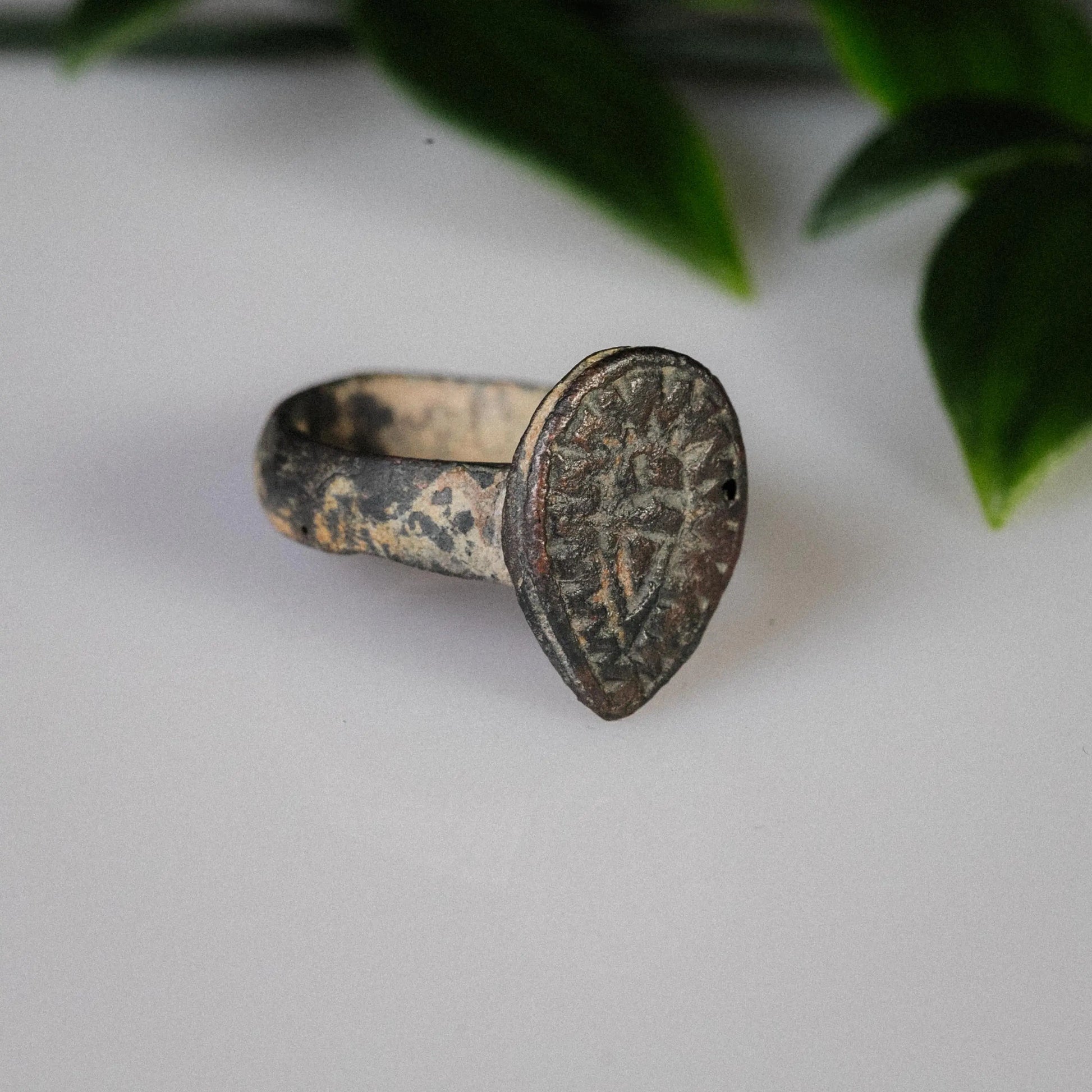 'Solis' - Medieval Bronze Ring (11th–13th C. CE) EU 55 / US 7 Aurora Antiqua