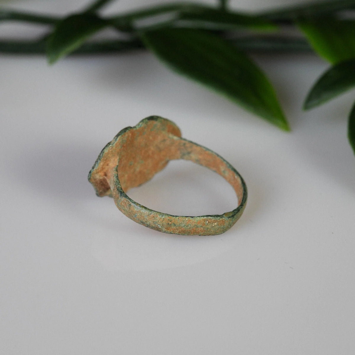 Early Medieval Bronze Ring 'Eterna' (5th-10th c. CE) EU 49/US 5