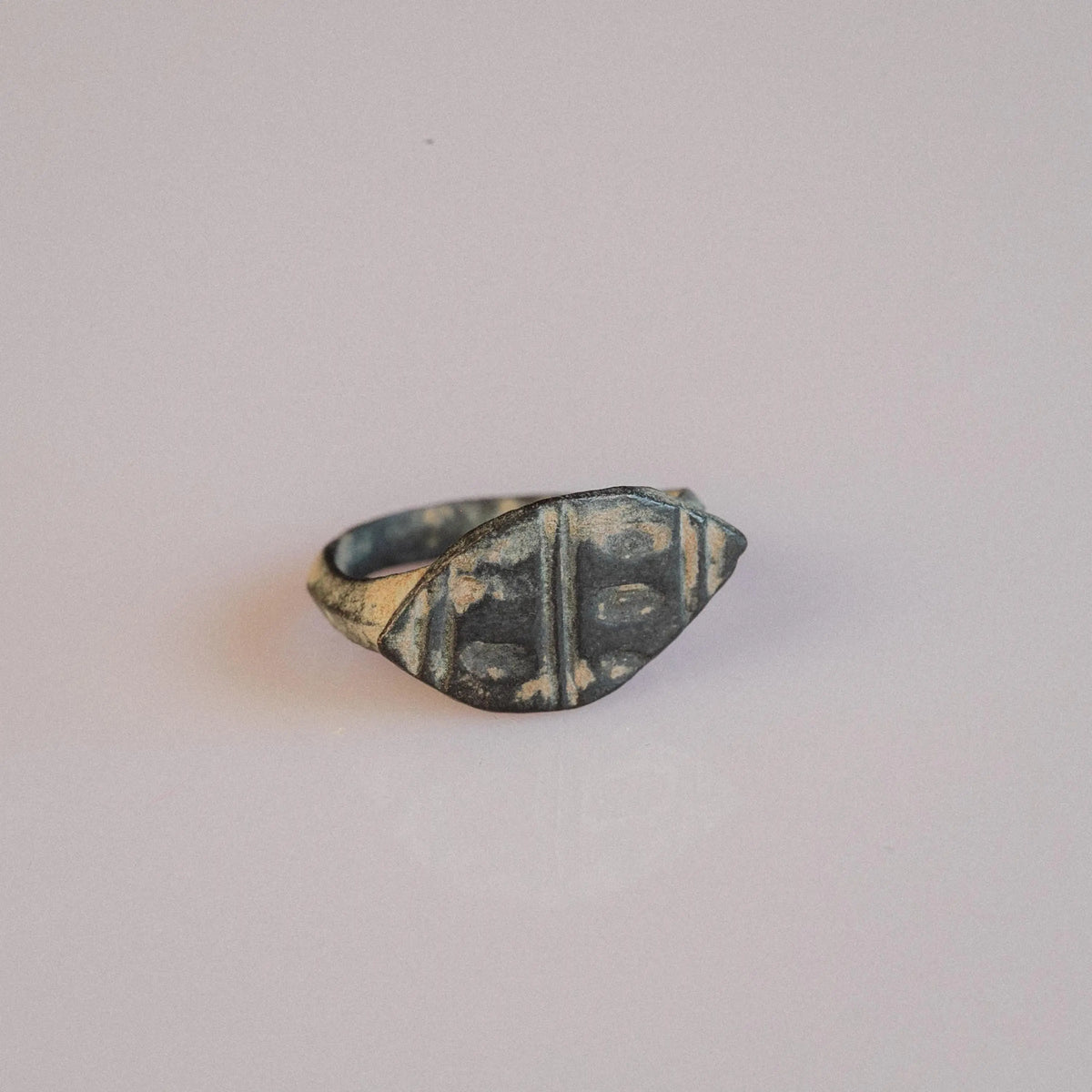 Late Roman Bronze Ring 'Archaeus' (4th-6th c. CE) EU 51/US 5.5