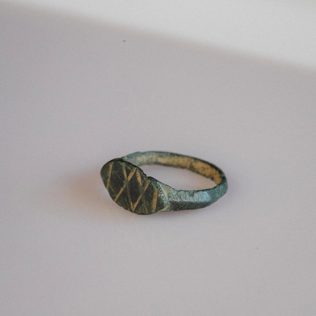 Early Medieval Bronze Ring 'Crissella' (4th-9th c. CE) EU 50/US 5.5