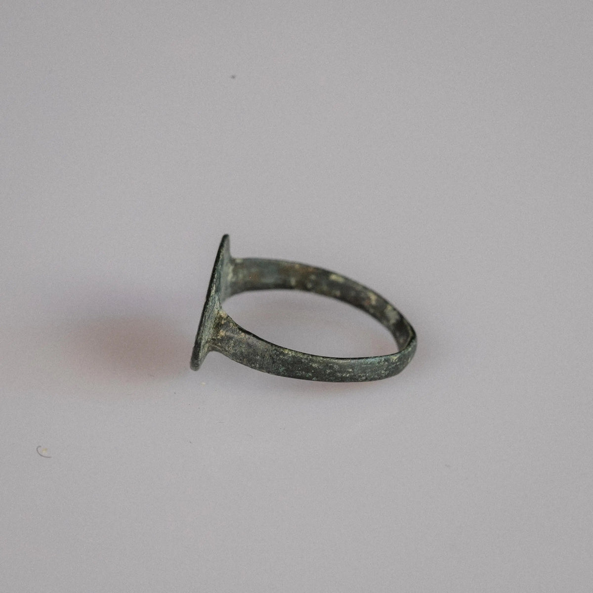 Late Roman Bronze Ring 'Arelia' (4th-6th c. CE) EU 51/US 5.75