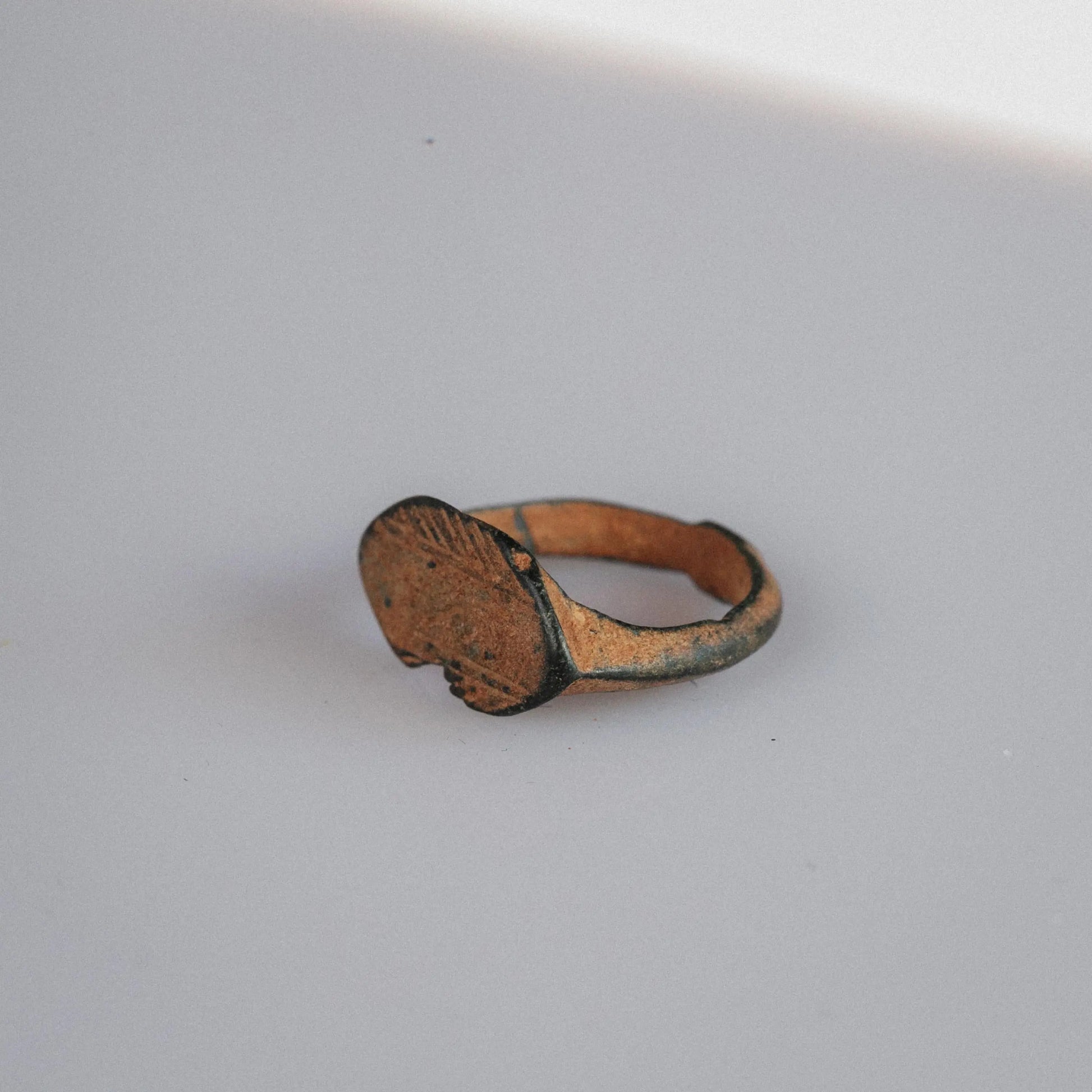 'Liora' - Medieval Bronze Ring (9th–13th C. CE) EU 48 / US 4.5 Aurora Antiqua