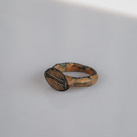 'Symmetria' -Late Roman Bronze Ring (4th–7th C. CE) EU 48 / US 4.5 Aurora Antiqua