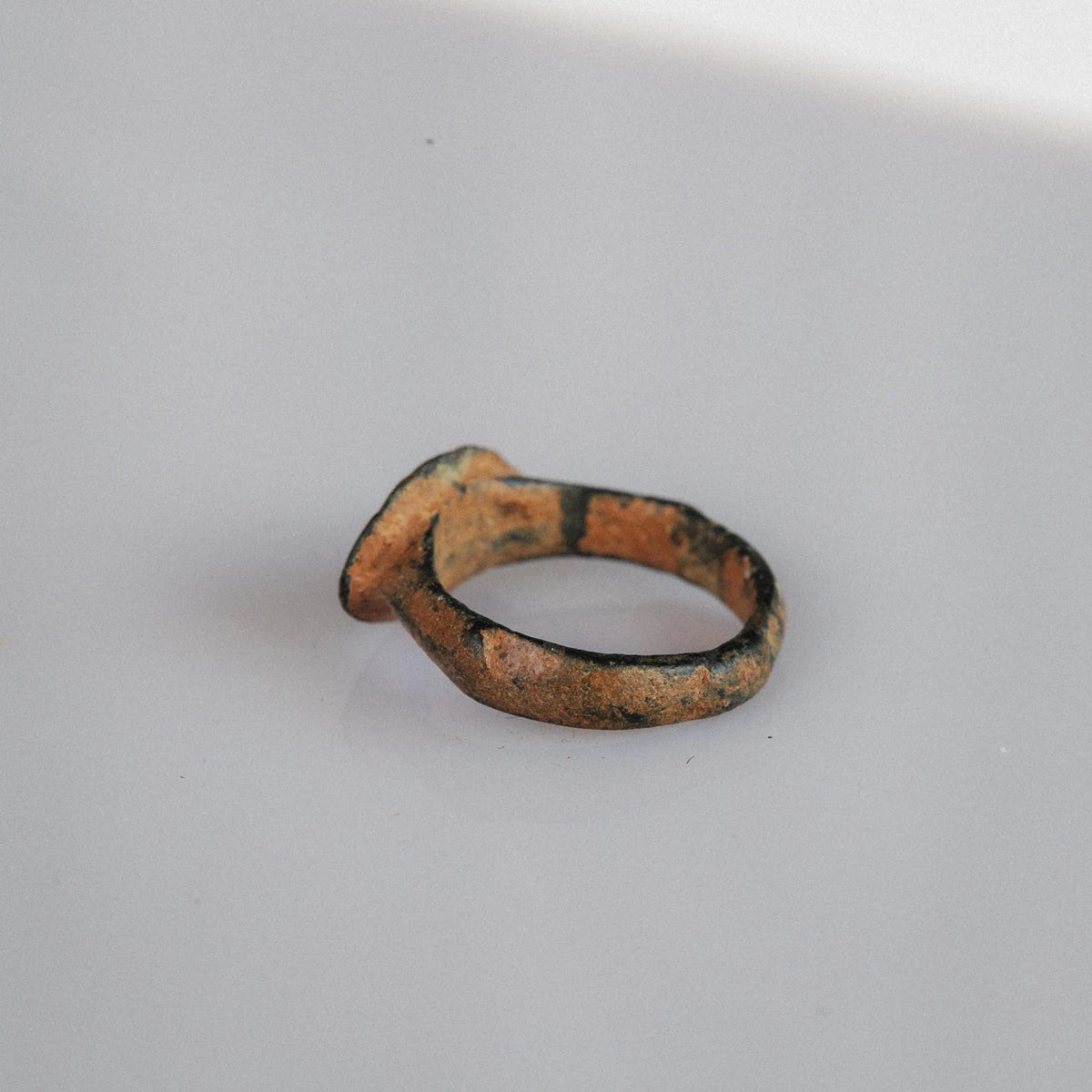Late Roman Bronze Ring 'Symmetria' (4th-7th c. CE) EU 48/US 4.5