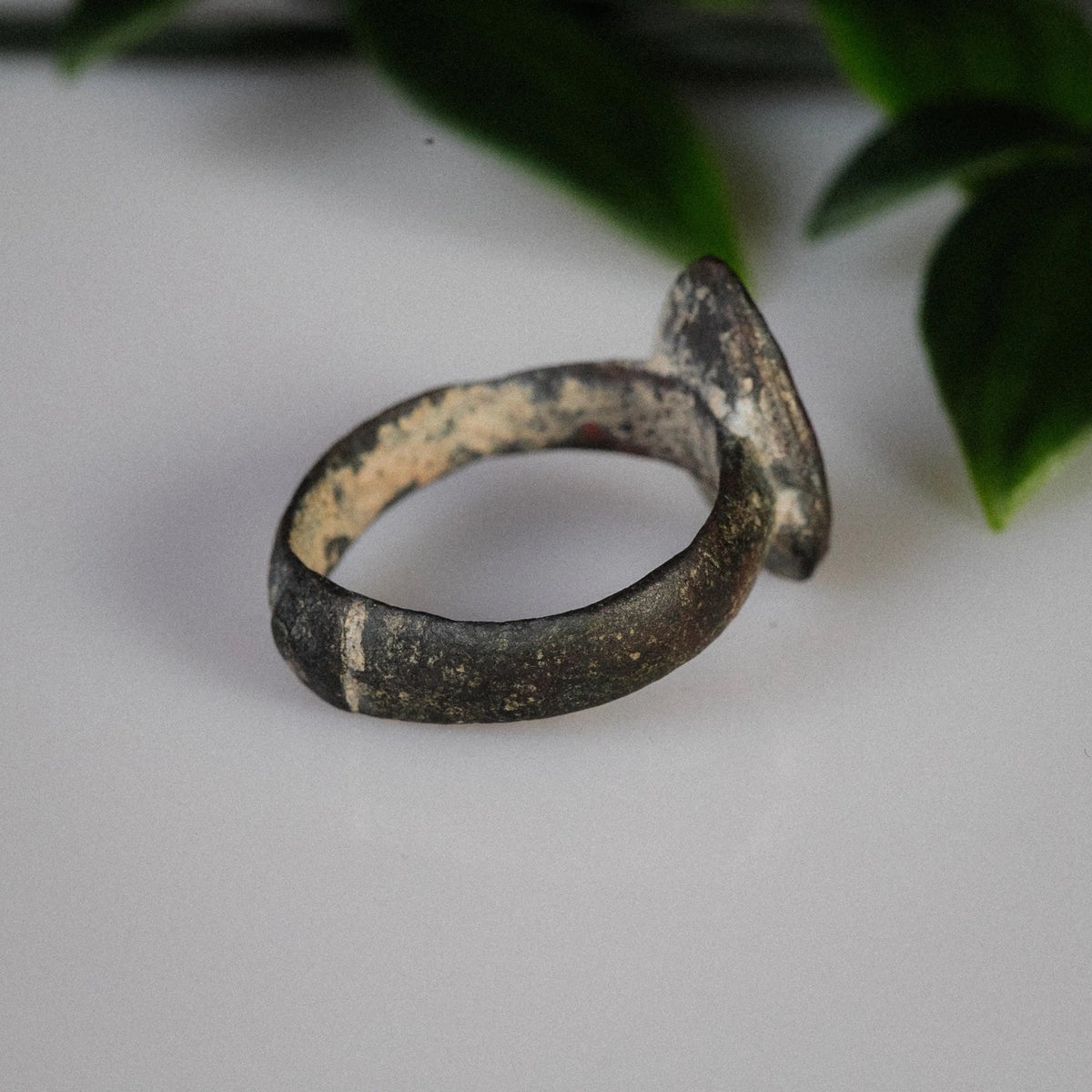 Medieval Bronze Ring 'Solis' (11th-13th c. CE) EU 55/US 7