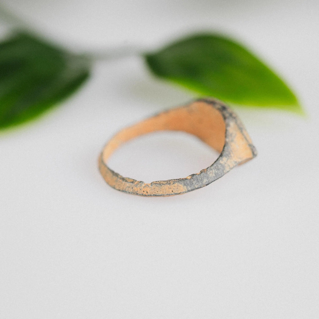 'Alinor' - Medieval Bronze Ring (12th–16th C. CE) EU 47 / US 4 Aurora Antiqua