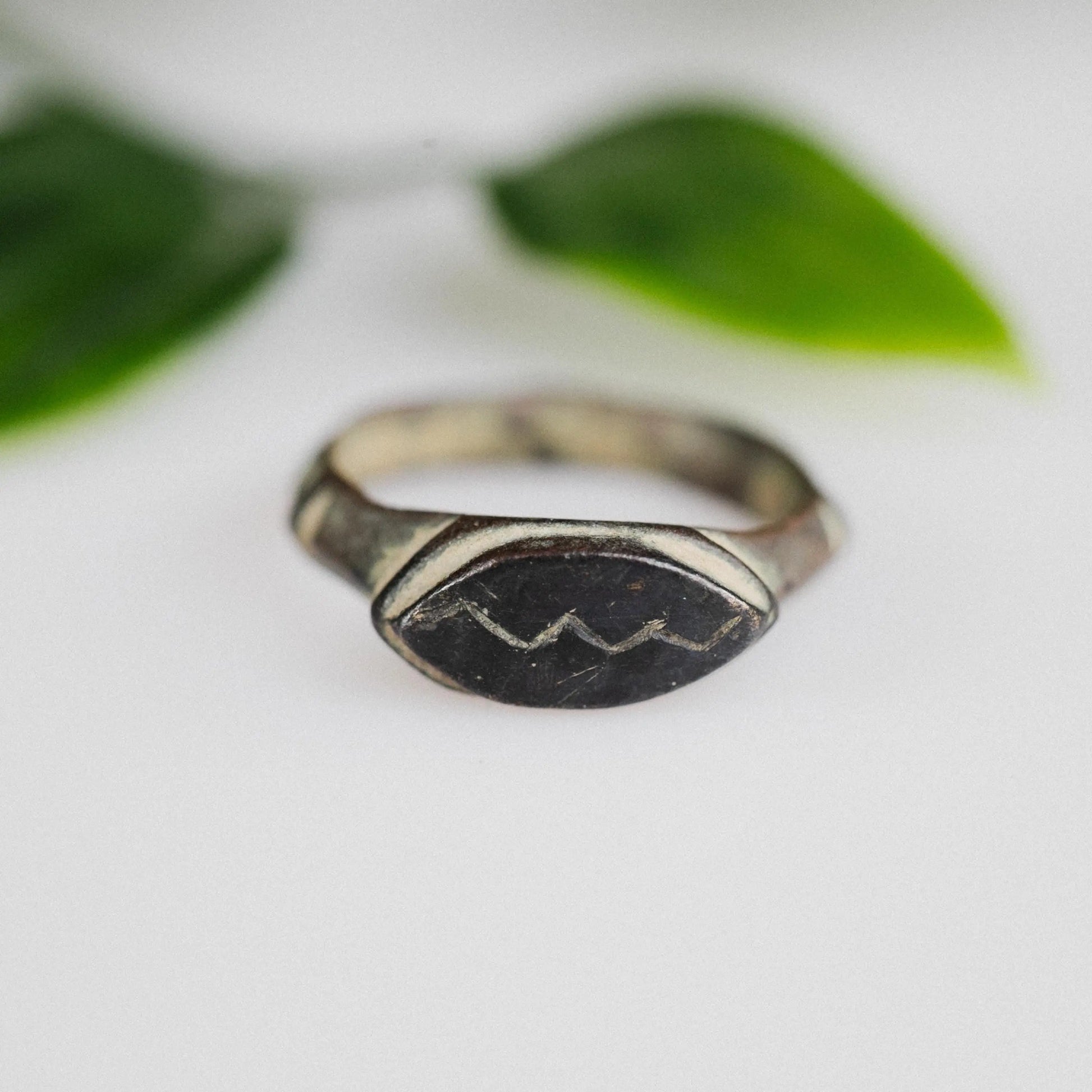 'Cassian' - Medieval Bronze Ring (13th–17th C. CE) EU 54 / US 6.75 Aurora Antiqua