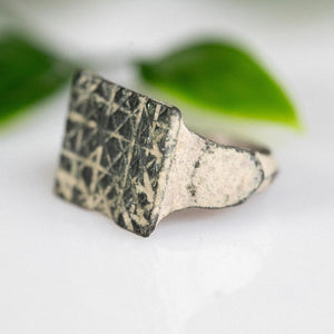 'Remigius' - Medieval Bronze Ring  (14th–17th CE) EU 57 / US 8 Aurora Antiqua