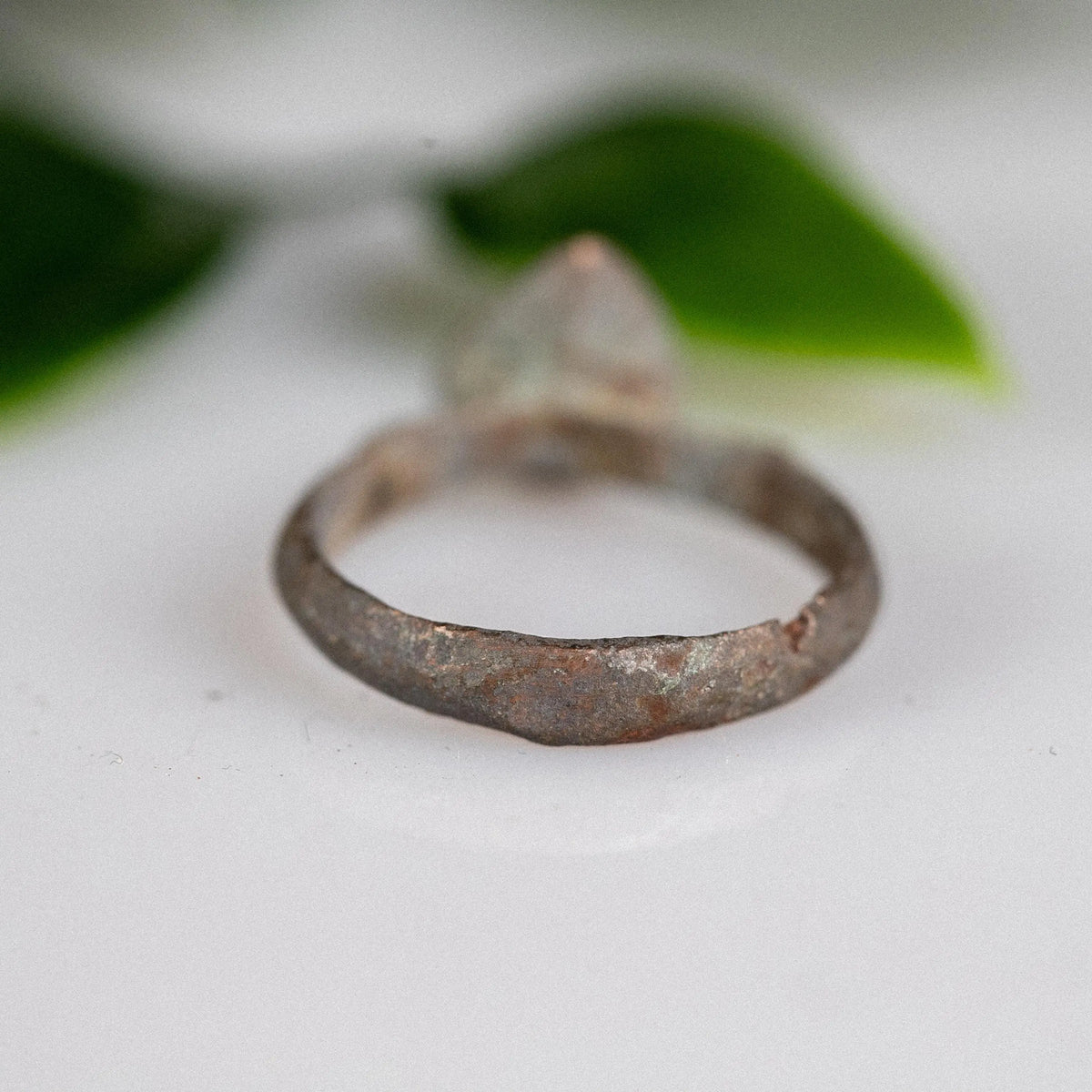Medieval Bronze Ring 'Seraphine' (13th-17th c. CE) EU 55/US 7.25