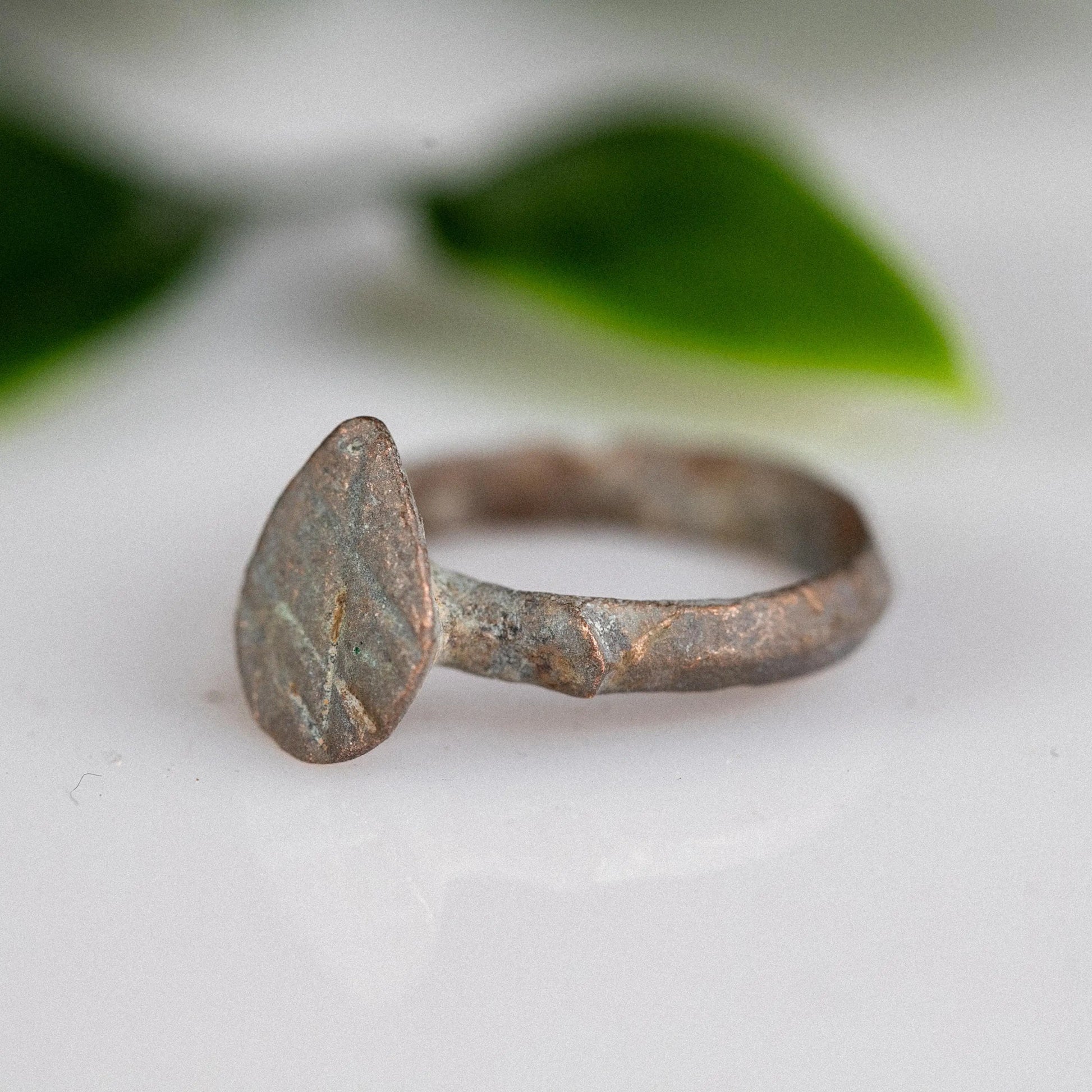 'Seraphine' - Medieval Bronze Ring  (13th–17th C. CE) EU 55 / US 7,25 Aurora Antiqua