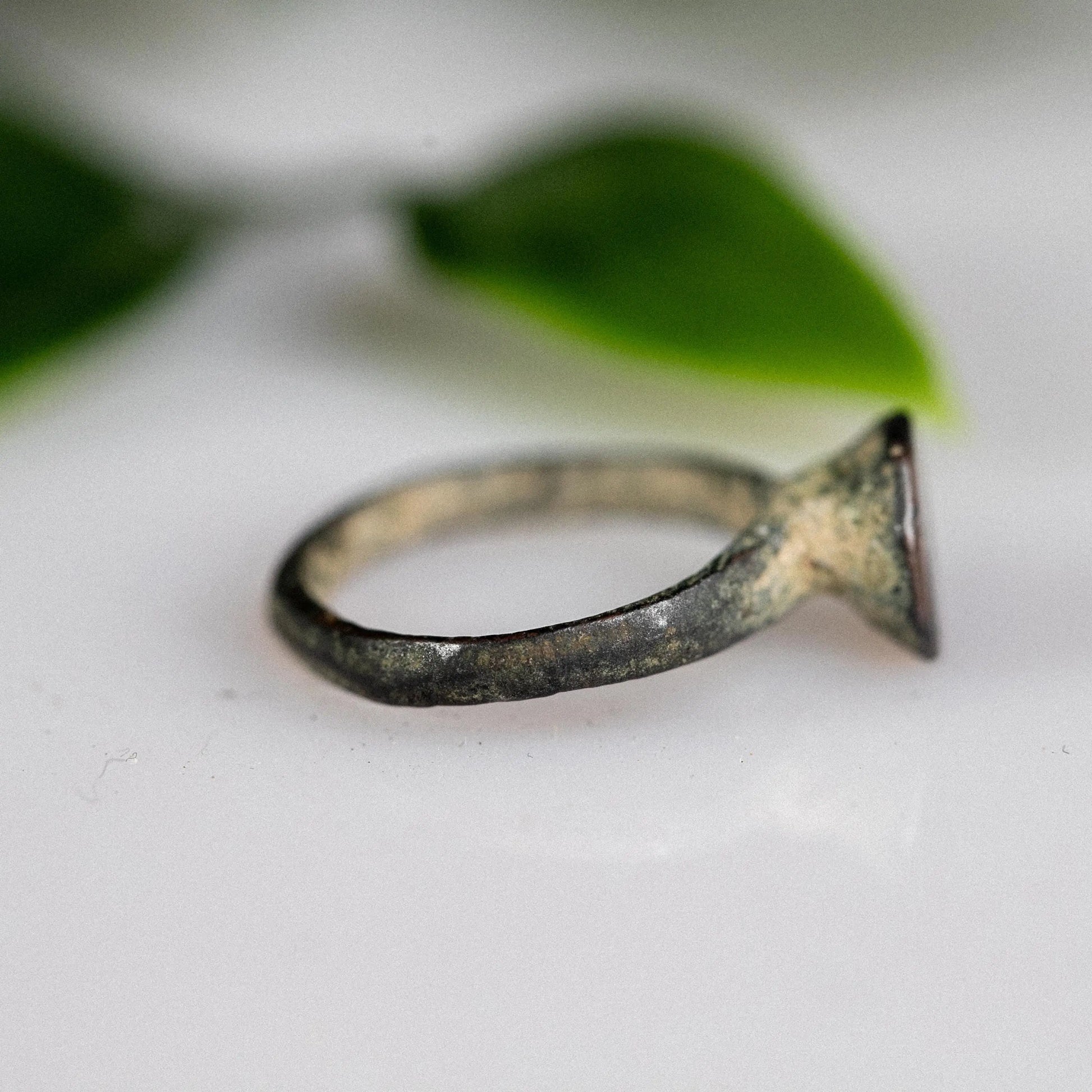 'Astralis' - Medieval Bronze Ring (10th–14th C. CE)  EU 50 / US 5.5 Aurora Antiqua