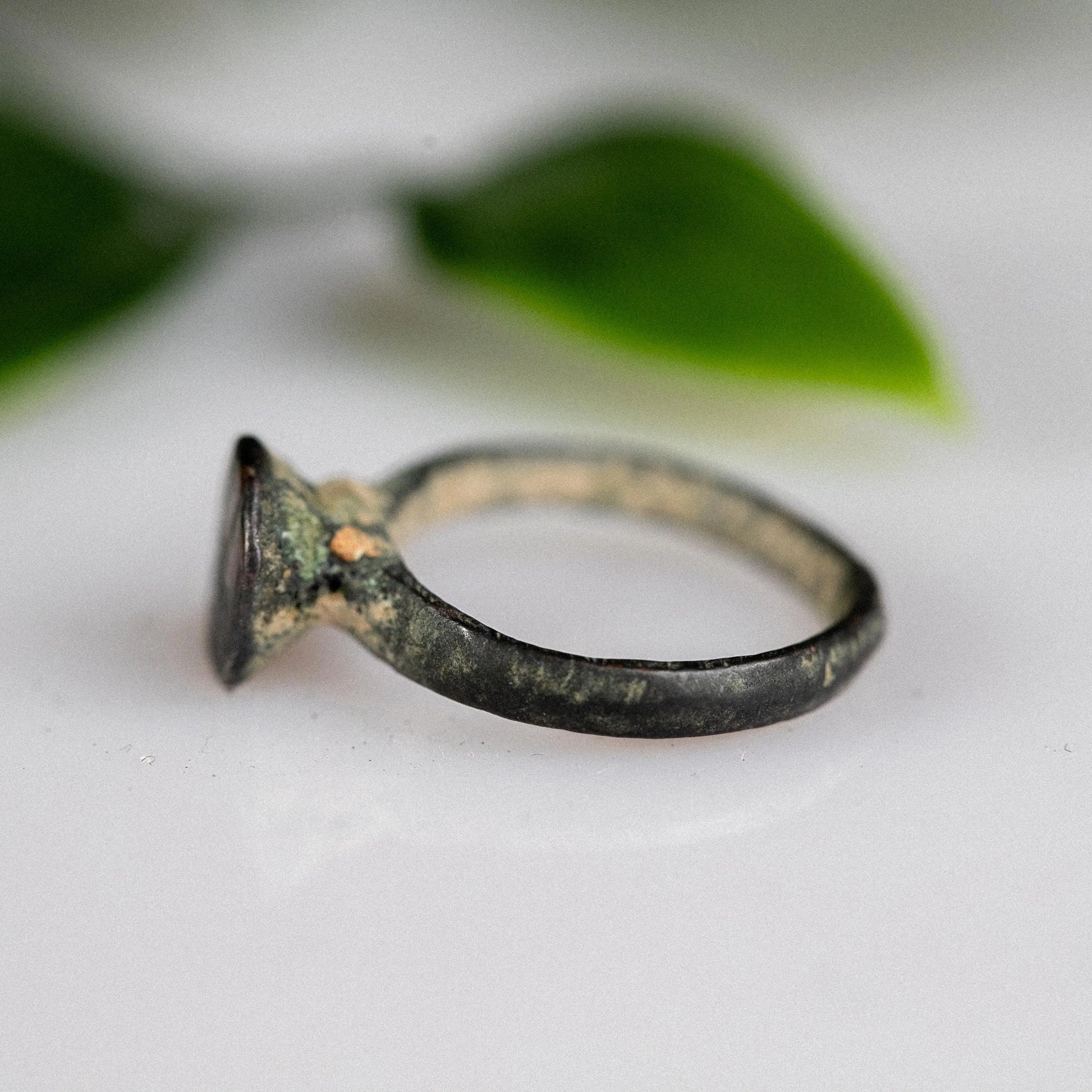 'Astralis' - Medieval Bronze Ring (10th–14th C. CE)  EU 50 / US 5.5 Aurora Antiqua