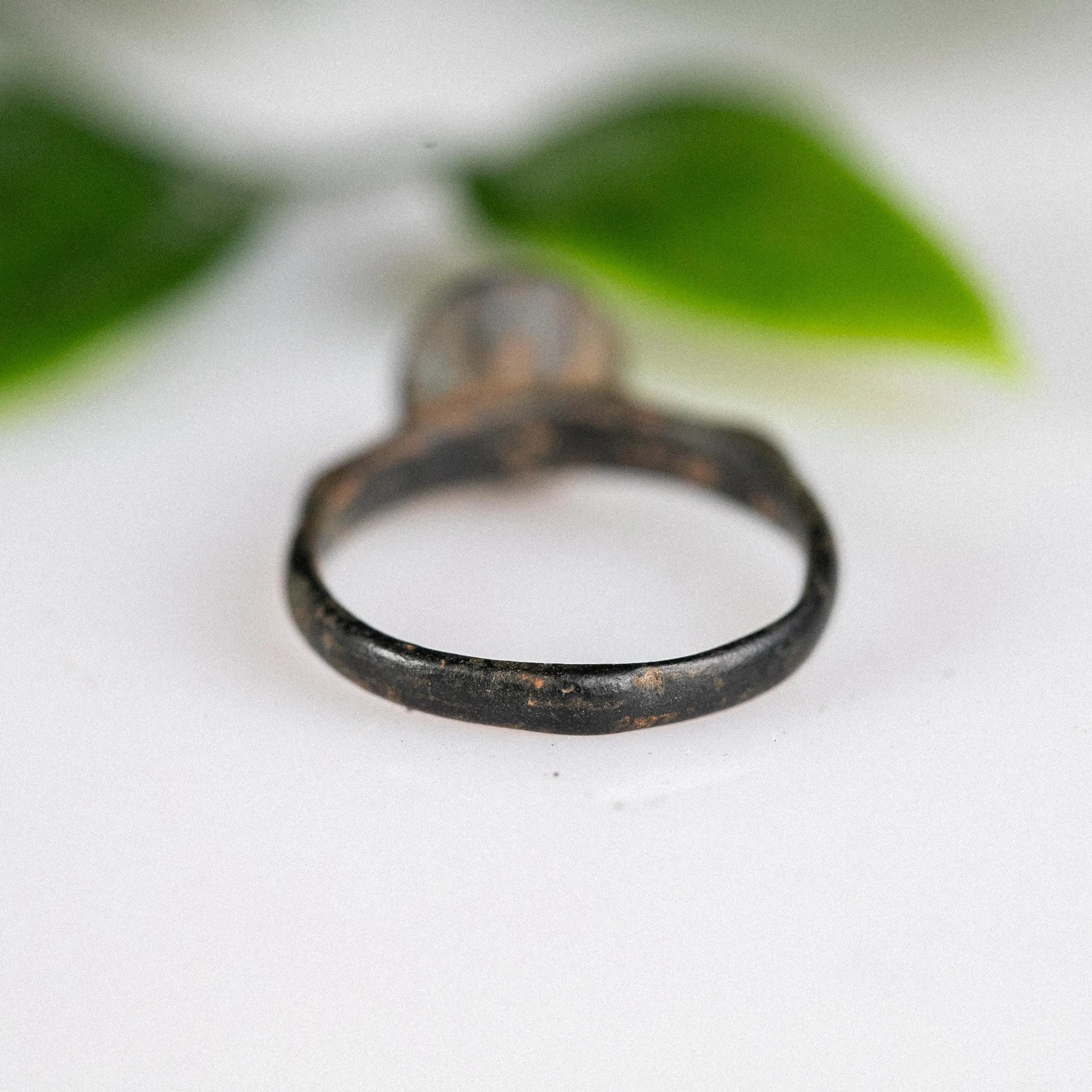 'Florian' - Medieval Bronze Ring (10th–14th C. CE) Monogram, EU 53 / US 6.5 Aurora Antiqua