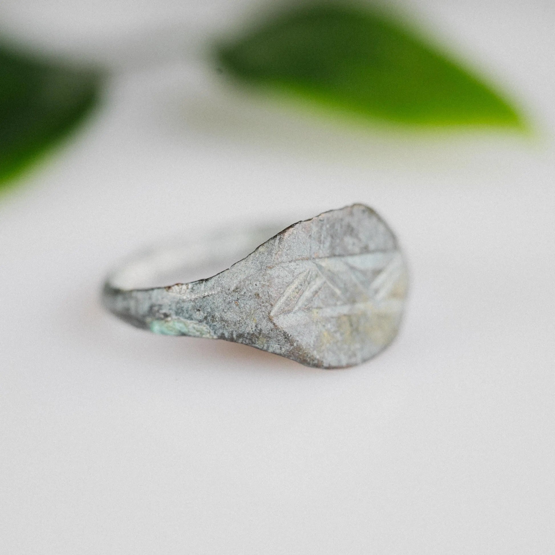 'Samus' - Medieval Bronze Ring (13th–17th CE) EU 51 / US 61 Aurora Antiqua