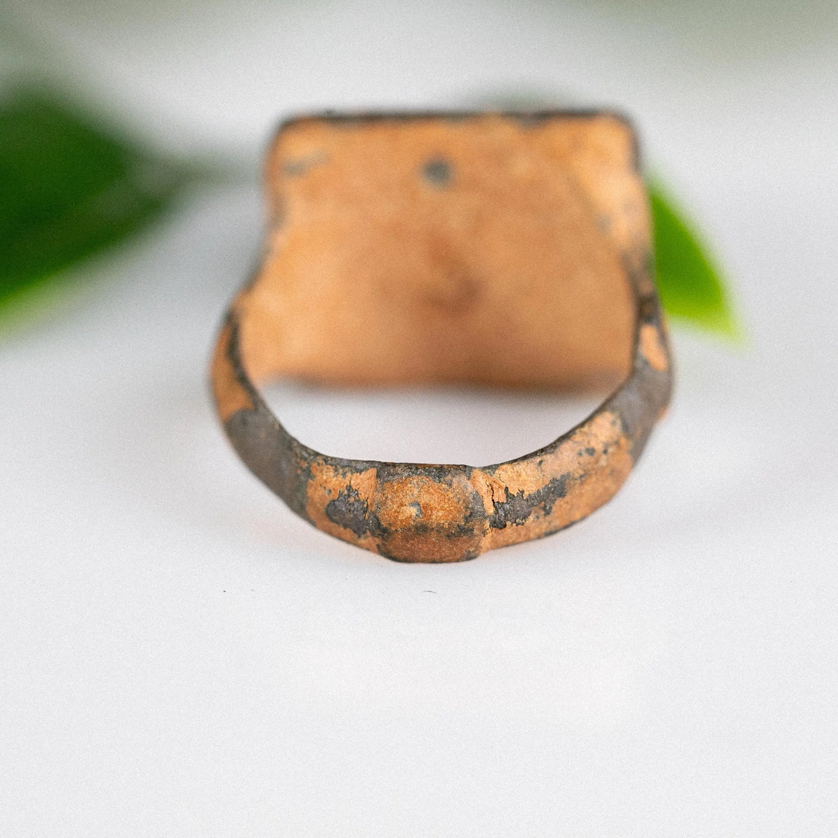 Medieval Bronze Ring 'Seraphis' (14th-17th c. CE) EU 57/US 8