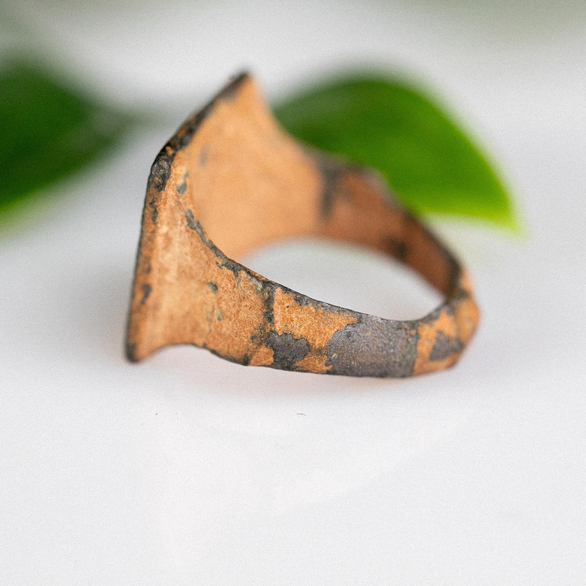 Medieval Bronze Ring 'Seraphis' (14th-17th c. CE) EU 57/US 8