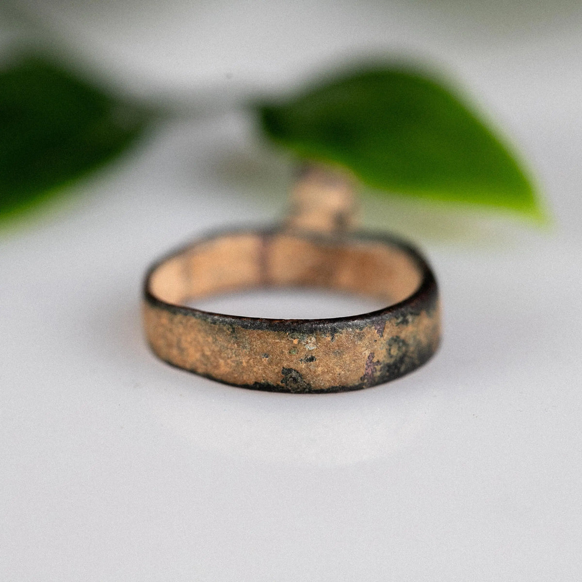 Medieval Bronze Ring 'Aldrich' (13th-17th c. CE) EU 52/US 6