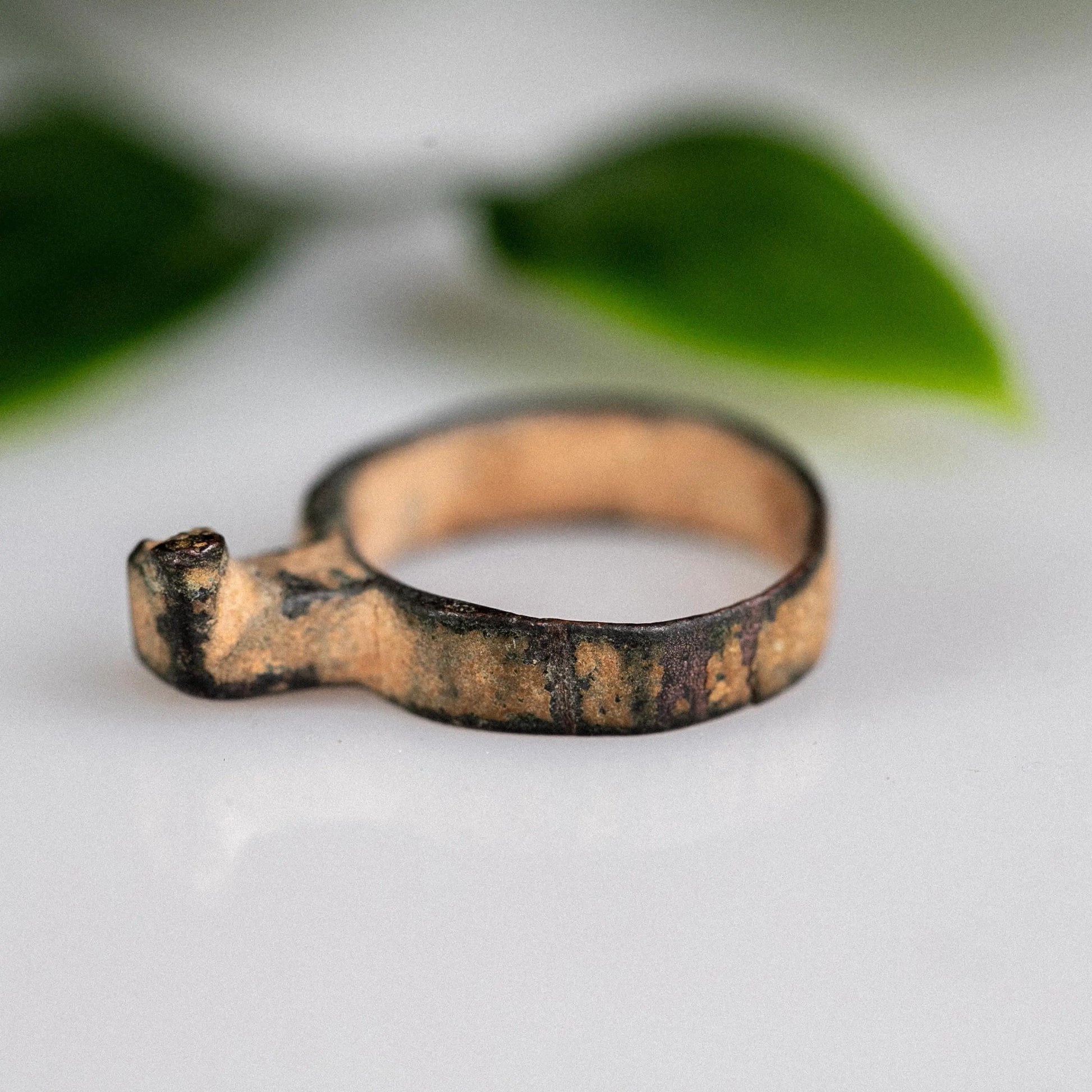 'Aldrich' -Medieval Bronze Ring (13th–17th C.CE) EU 52 / US 6 Aurora Antiqua